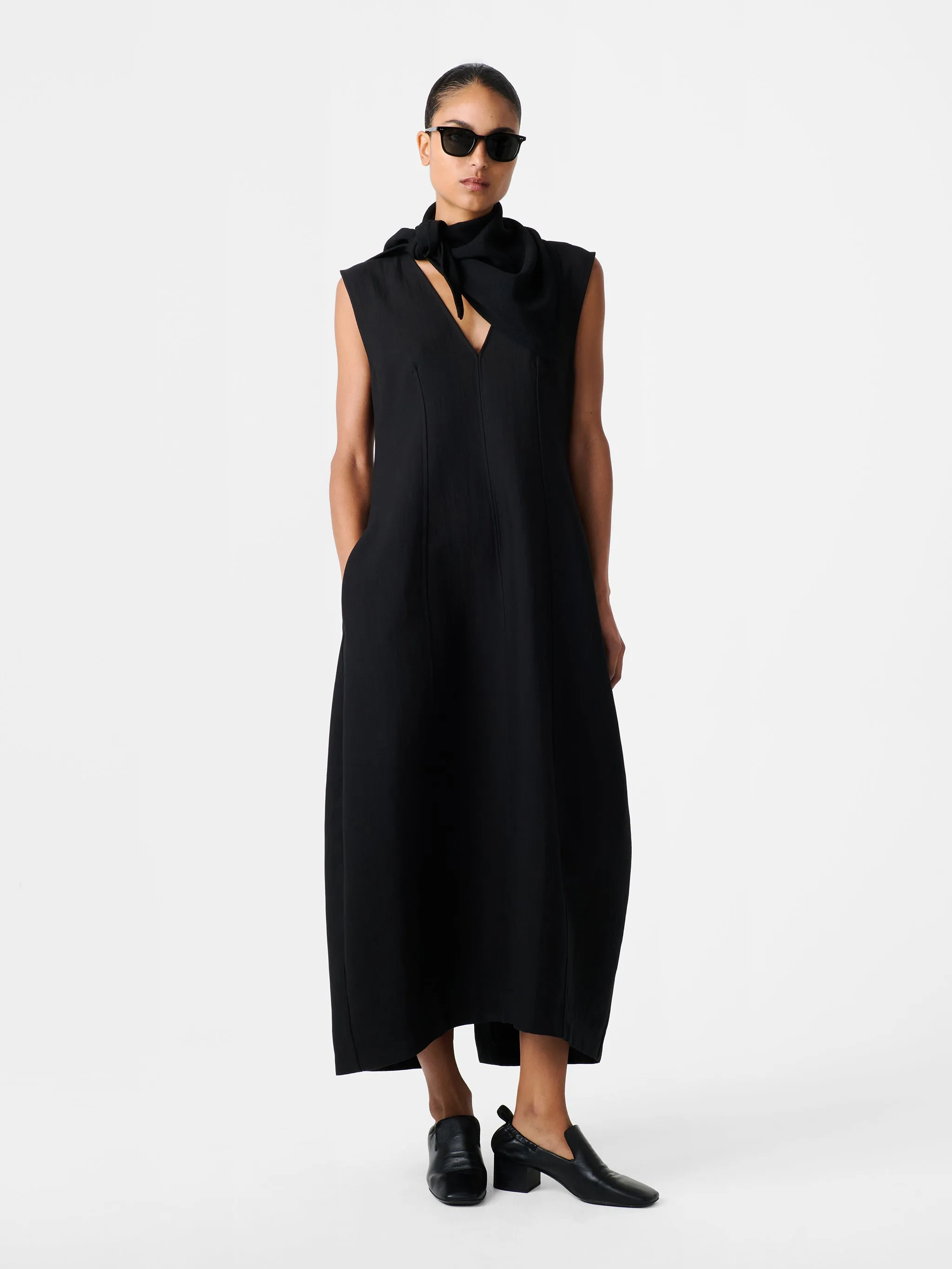 Enna Dress in Black sold by Studio Nicholson