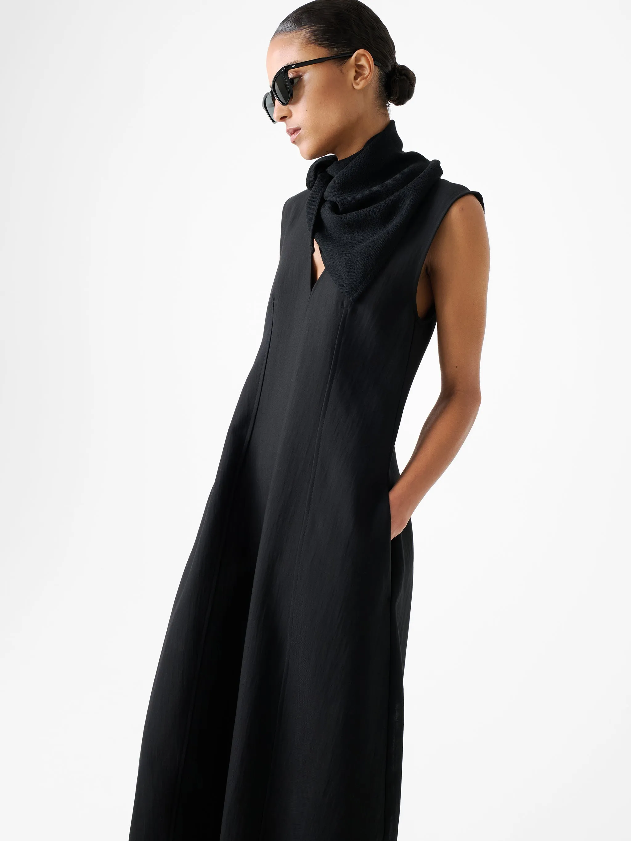 Enna Dress in Black sold by Studio Nicholson product image thumbnail 5