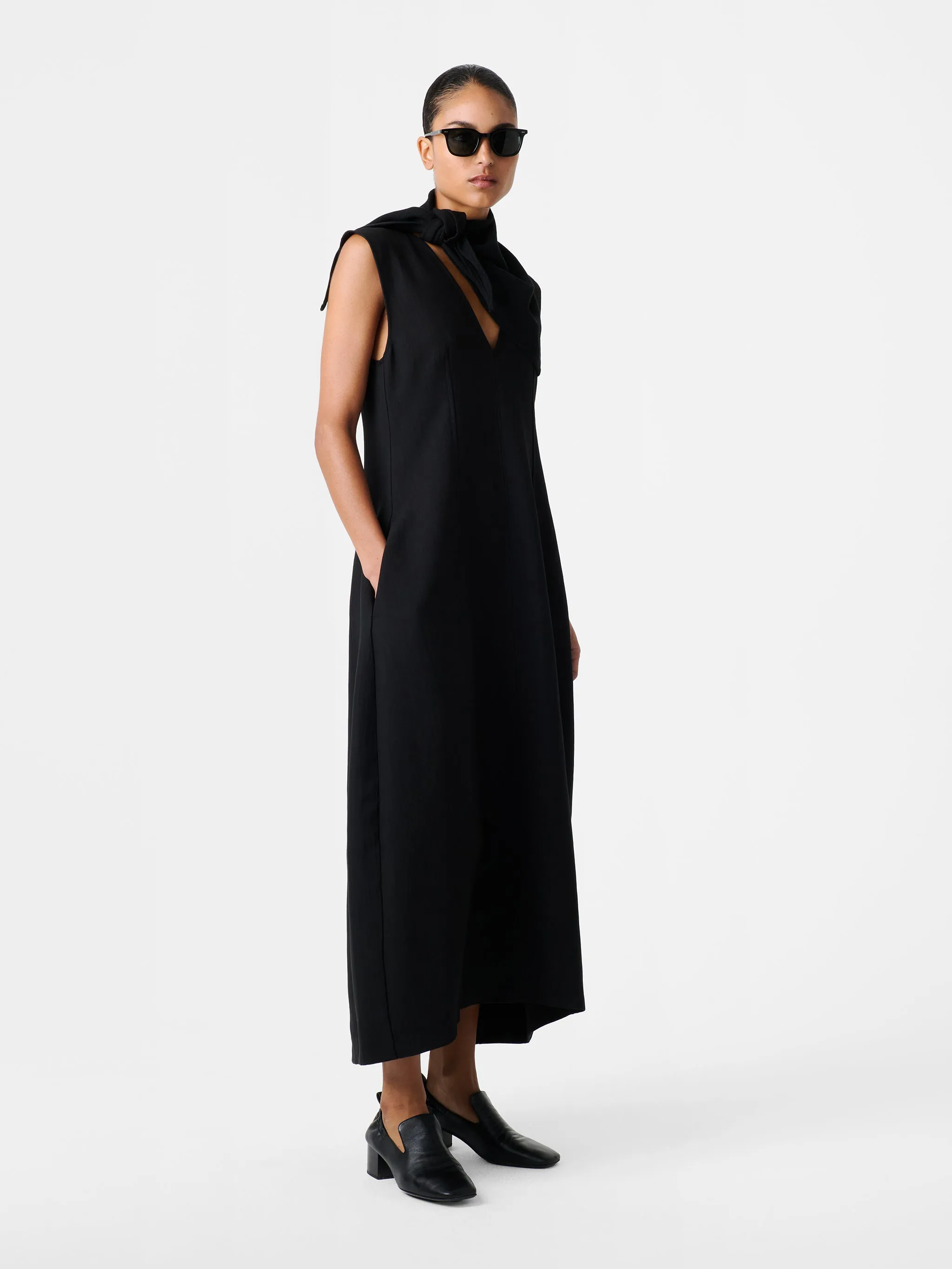 Enna Dress in Black sold by Studio Nicholson product image thumbnail 3