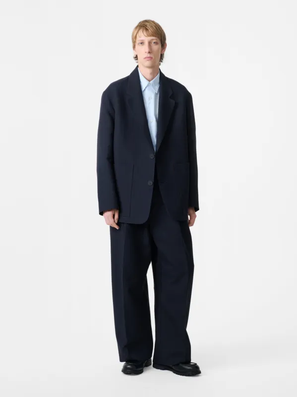 Pull Pant in Darkest Navy sold by Studio Nicholson