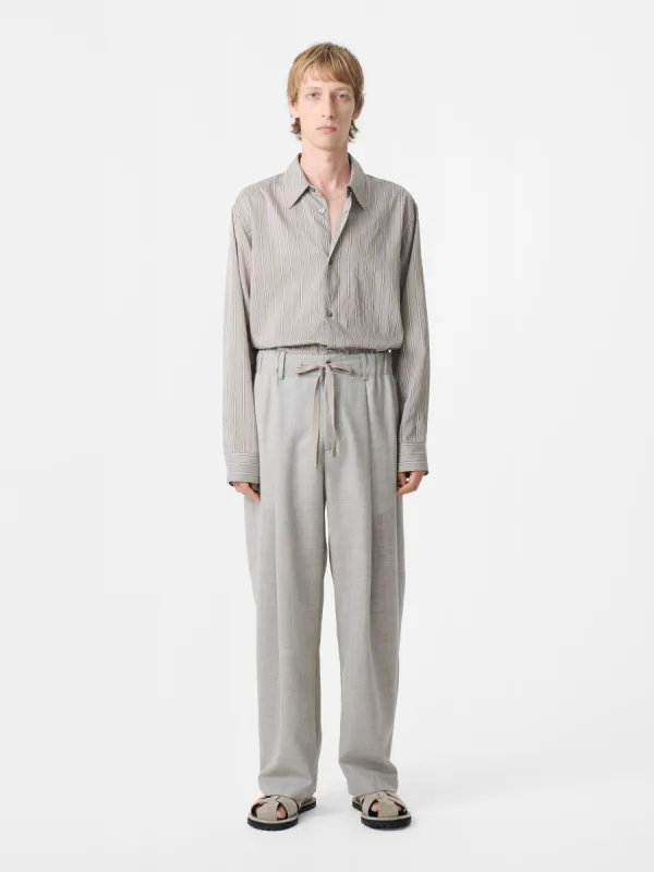 Noam Tropical Wool Pant in Ice Melange made by Studio Nicholson