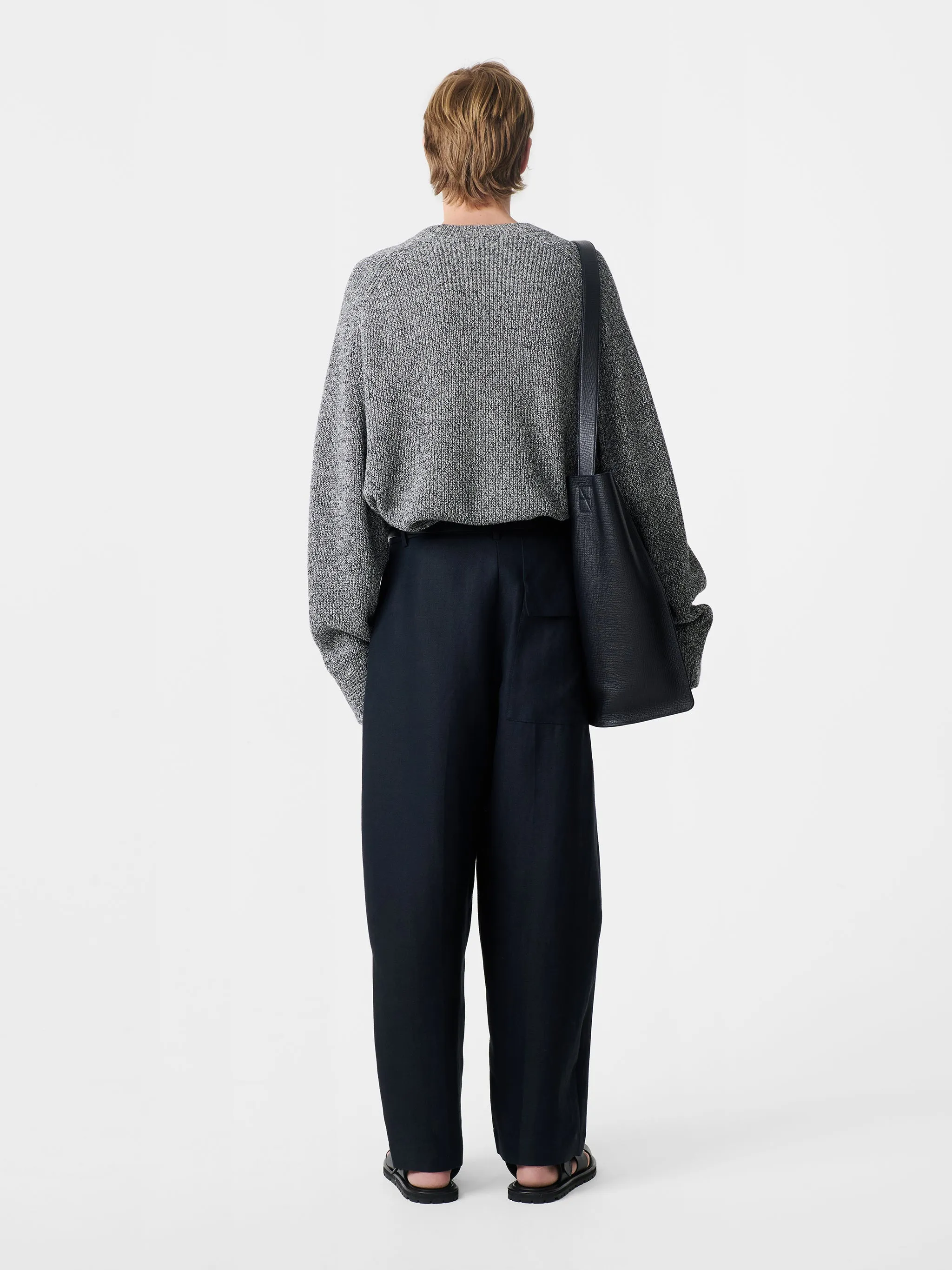Ellis Linen Pant in Darkest Navy sold by Studio Nicholson product image thumbnail 4