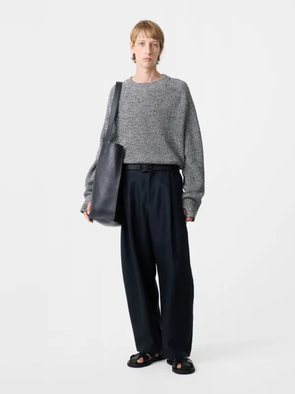 Ellis Linen Pant in Darkest Navy sold by Studio Nicholson
