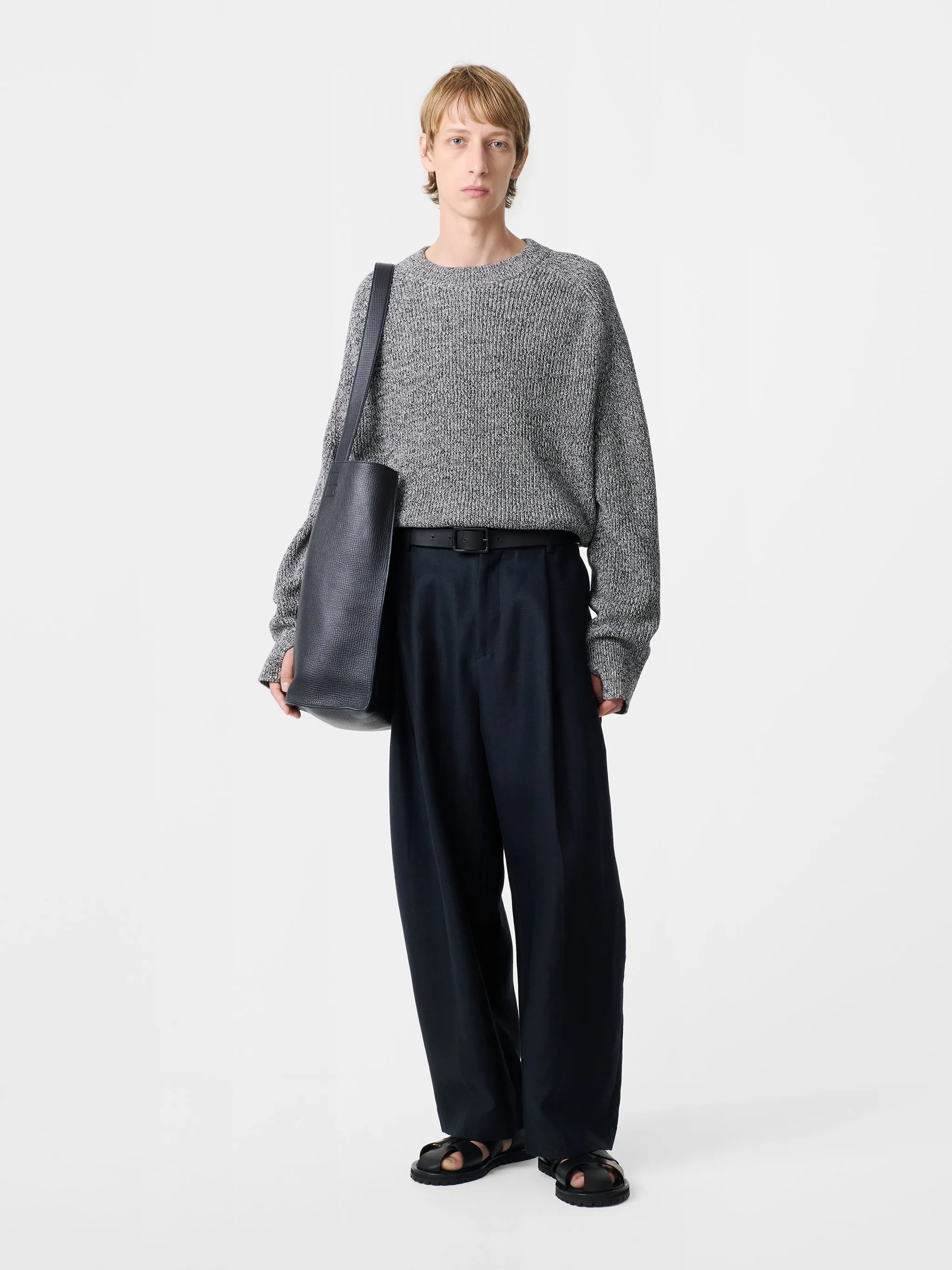 Ellis Linen Pant in Darkest Navy sold by Studio Nicholson