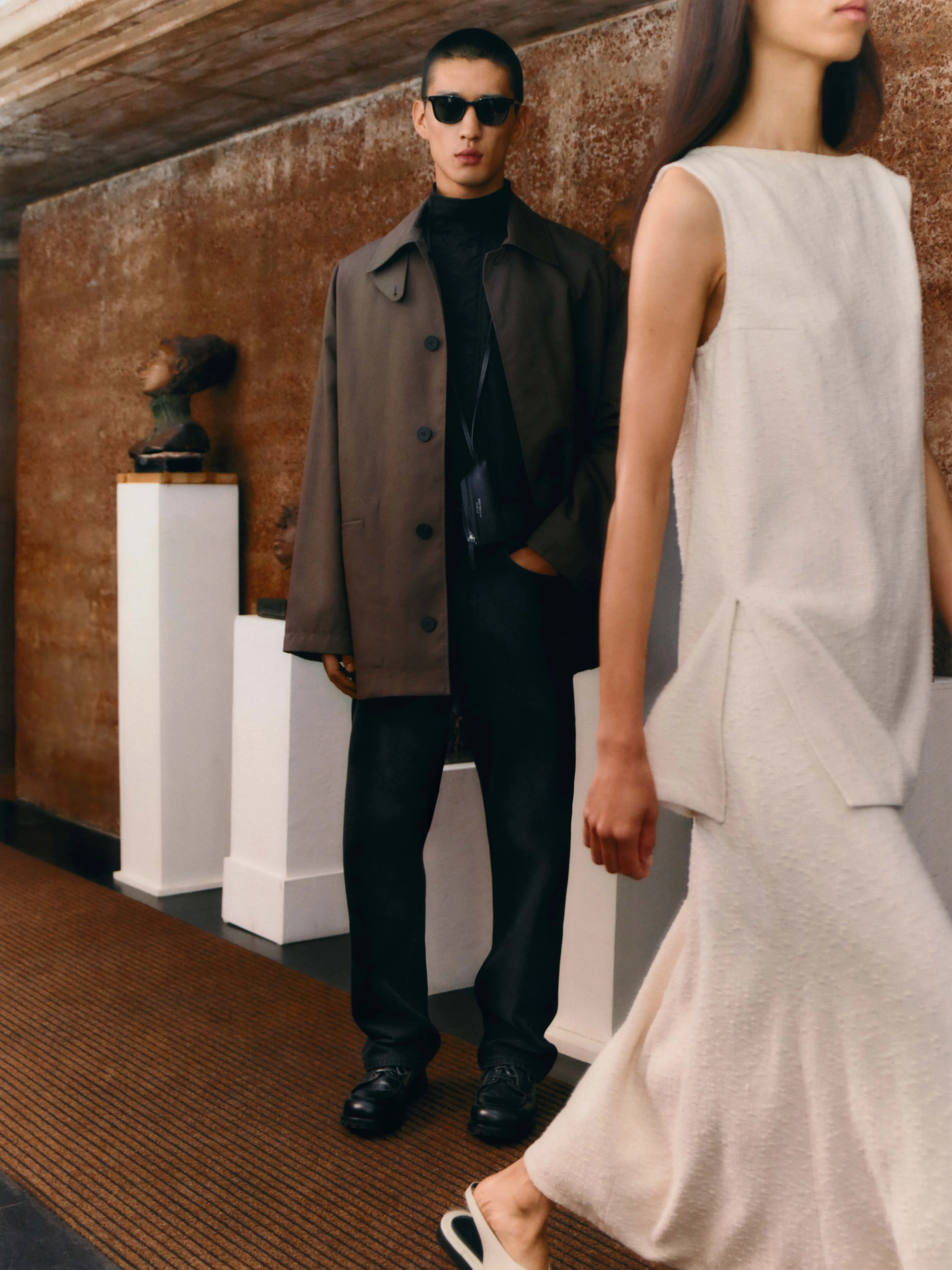 Measure Jacket in Moss / Black sold by Studio Nicholson product image thumbnail 2