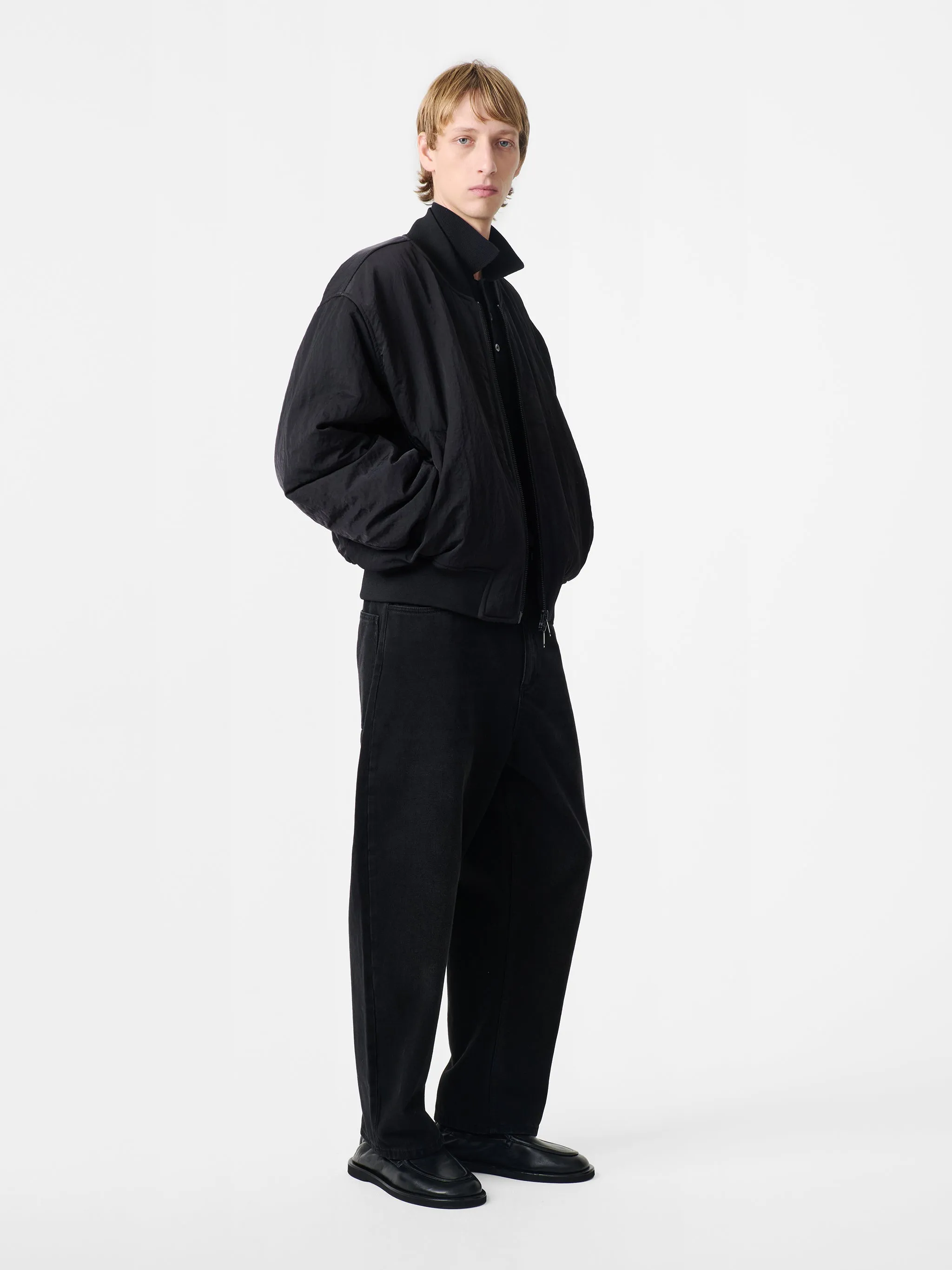 Blade Bomber Jacket in Black sold by Studio Nicholson product image thumbnail 5