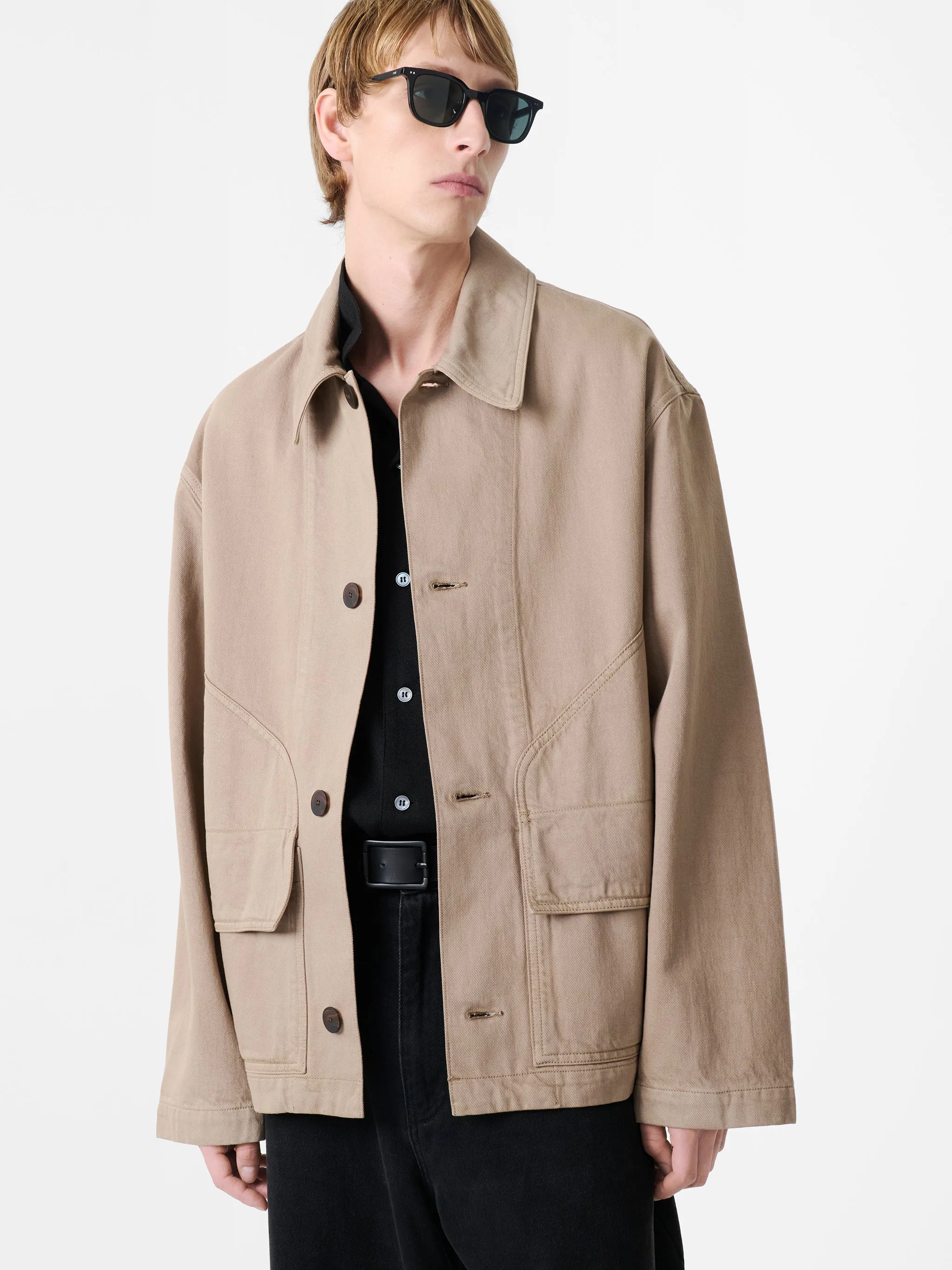 Beckett Denim Jacket in Parcel sold by Studio Nicholson product image thumbnail 2