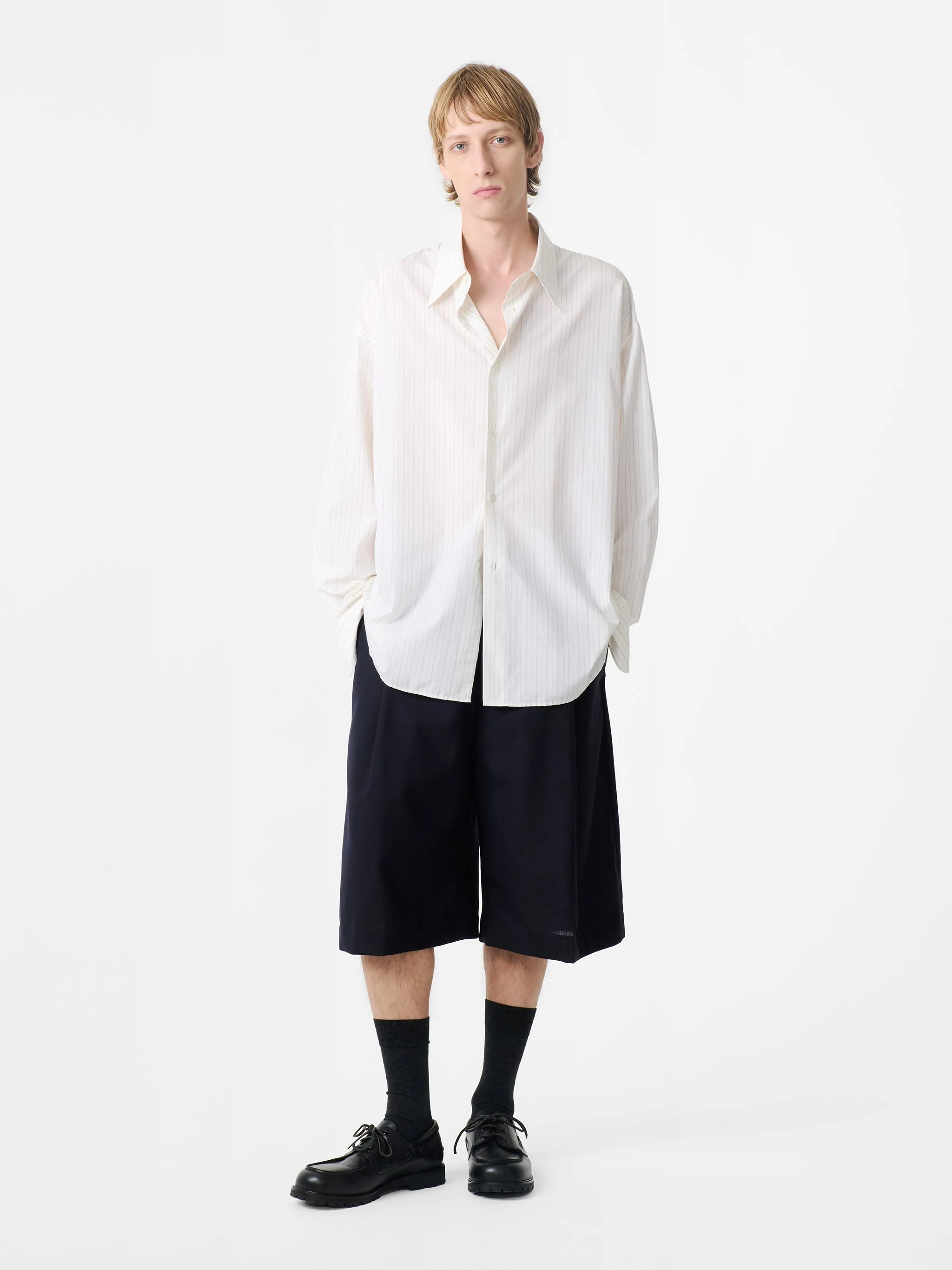 Fowld Short in Darkest Navy sold by Studio Nicholson product image thumbnail 3