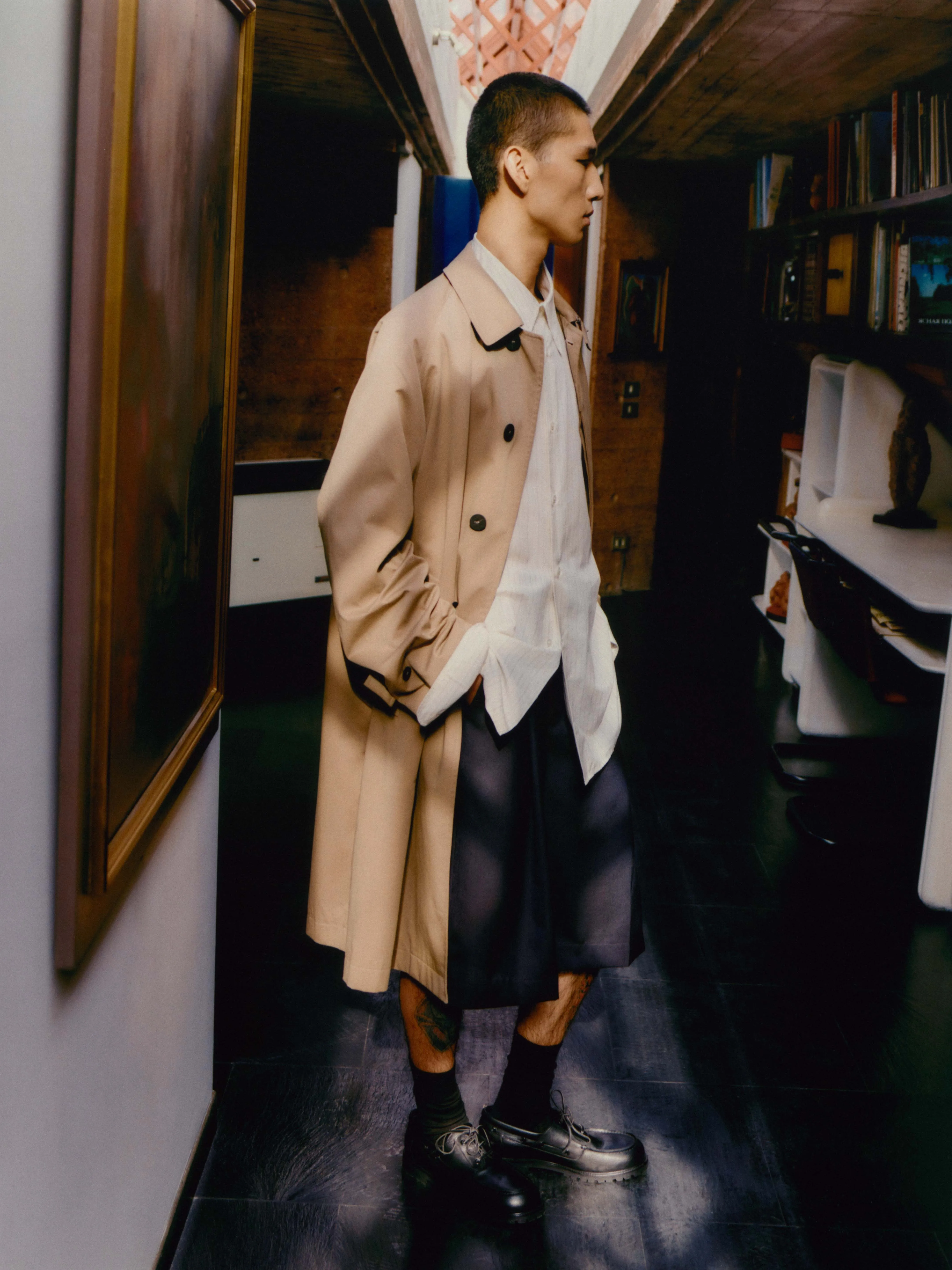 Crowe Coat in Parcel sold by Studio Nicholson product image thumbnail 2