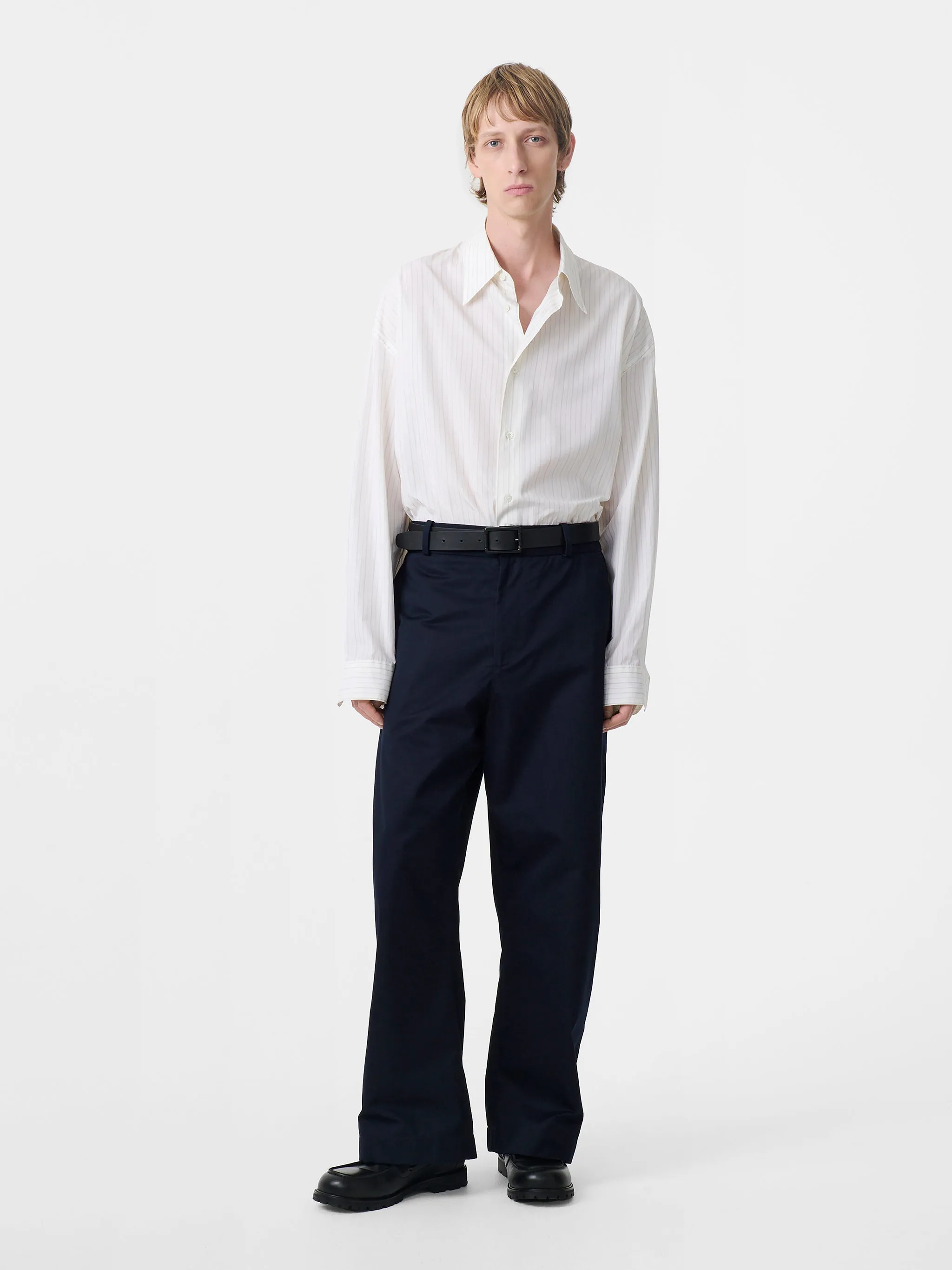 Bosworth Twill Pant in Darkest Navy sold by Studio Nicholson product image thumbnail 2