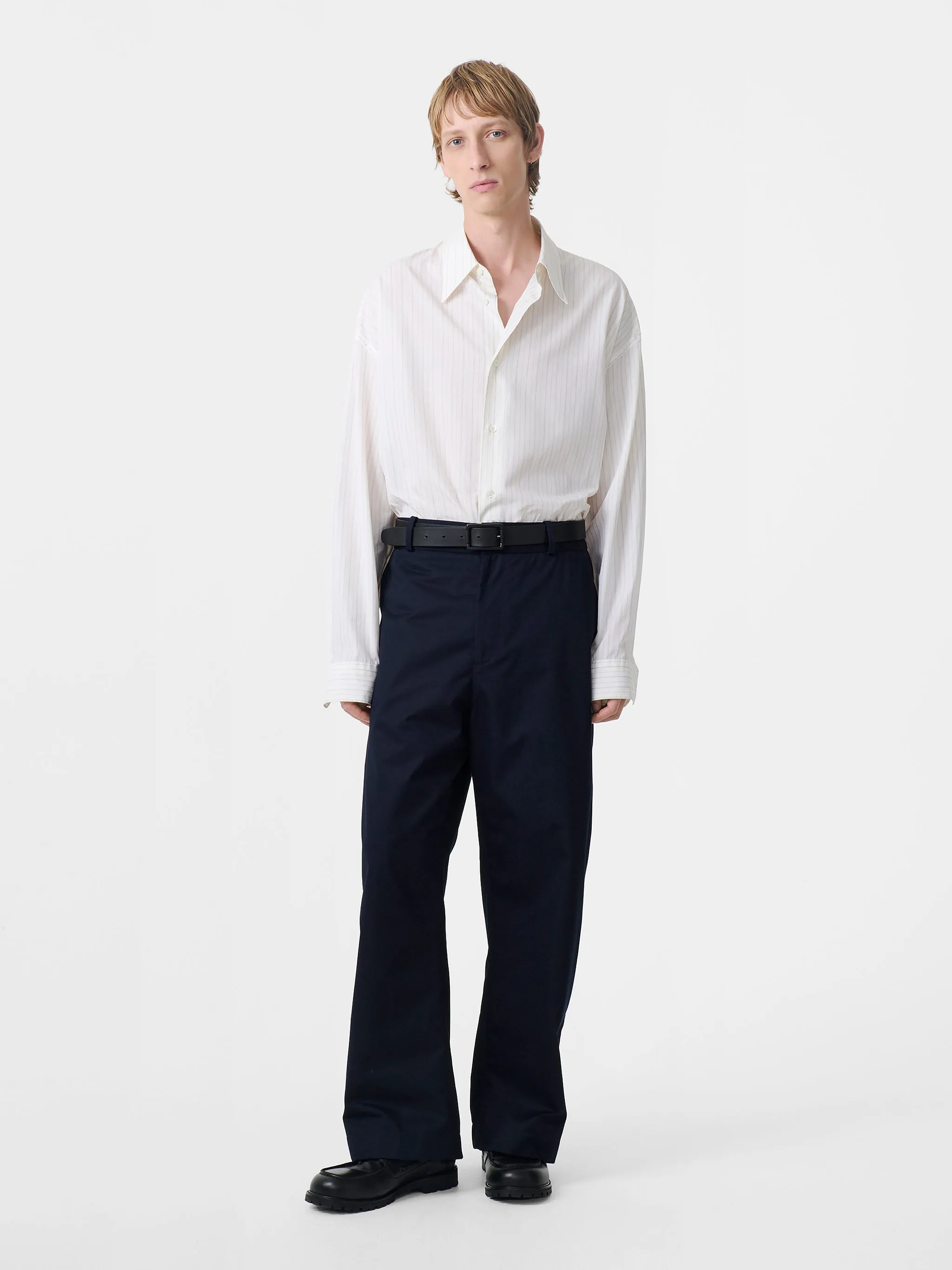 Bosworth Twill Pant in Darkest Navy sold by Studio Nicholson
