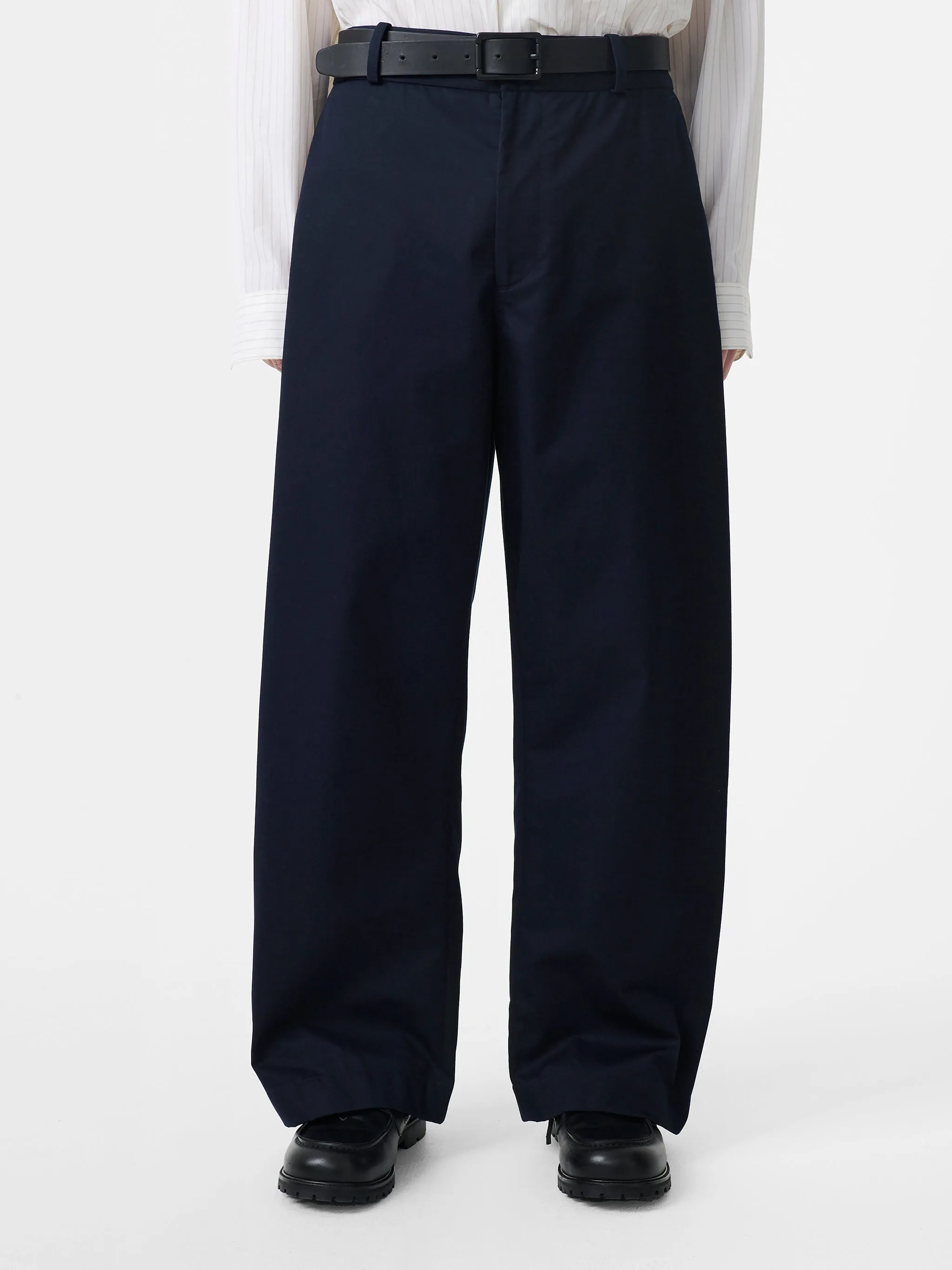 Bosworth Twill Pant in Darkest Navy sold by Studio Nicholson product image thumbnail 4