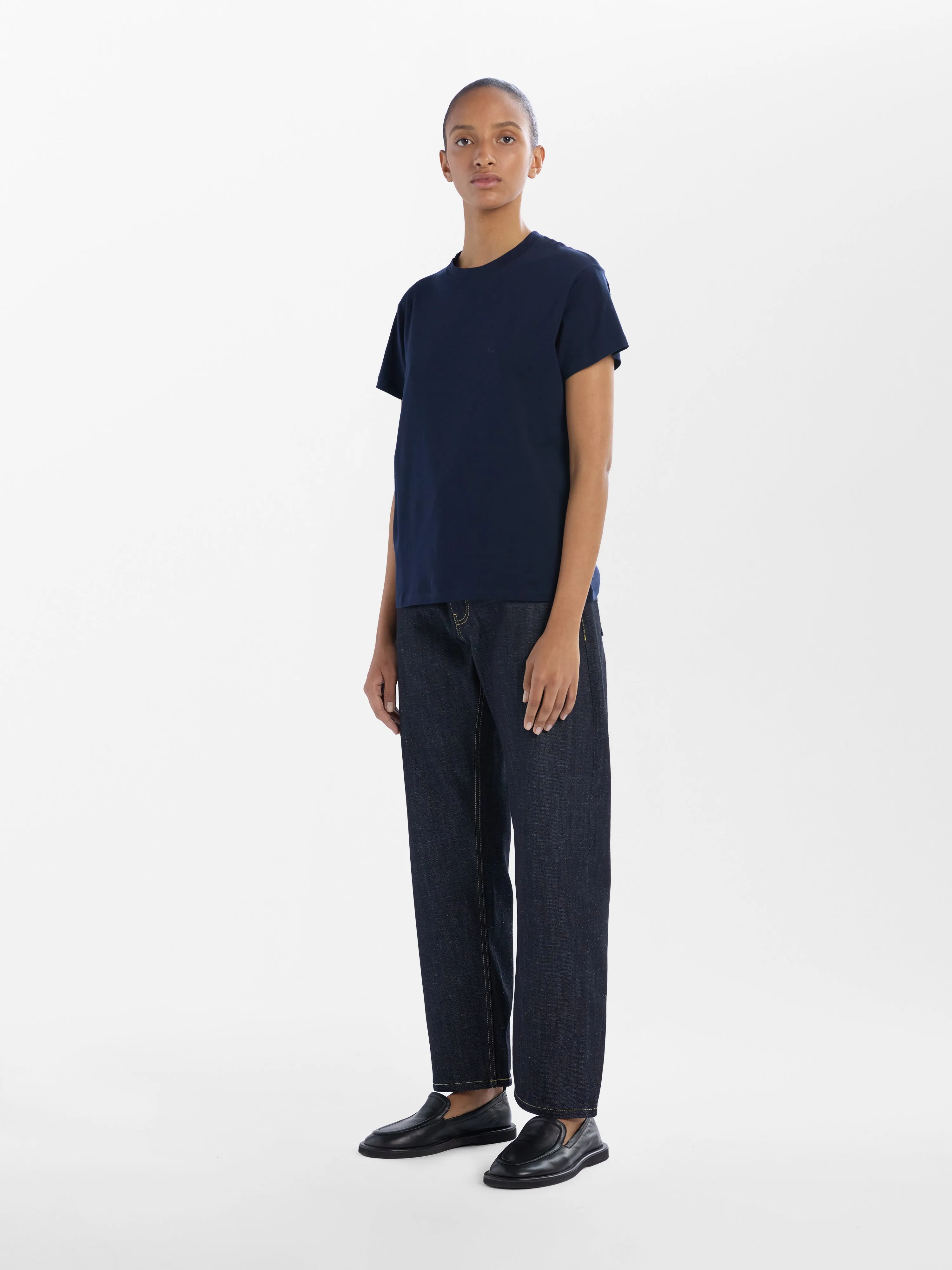 Marine T-Shirt in Darkest Navy sold by Studio Nicholson product image thumbnail 3