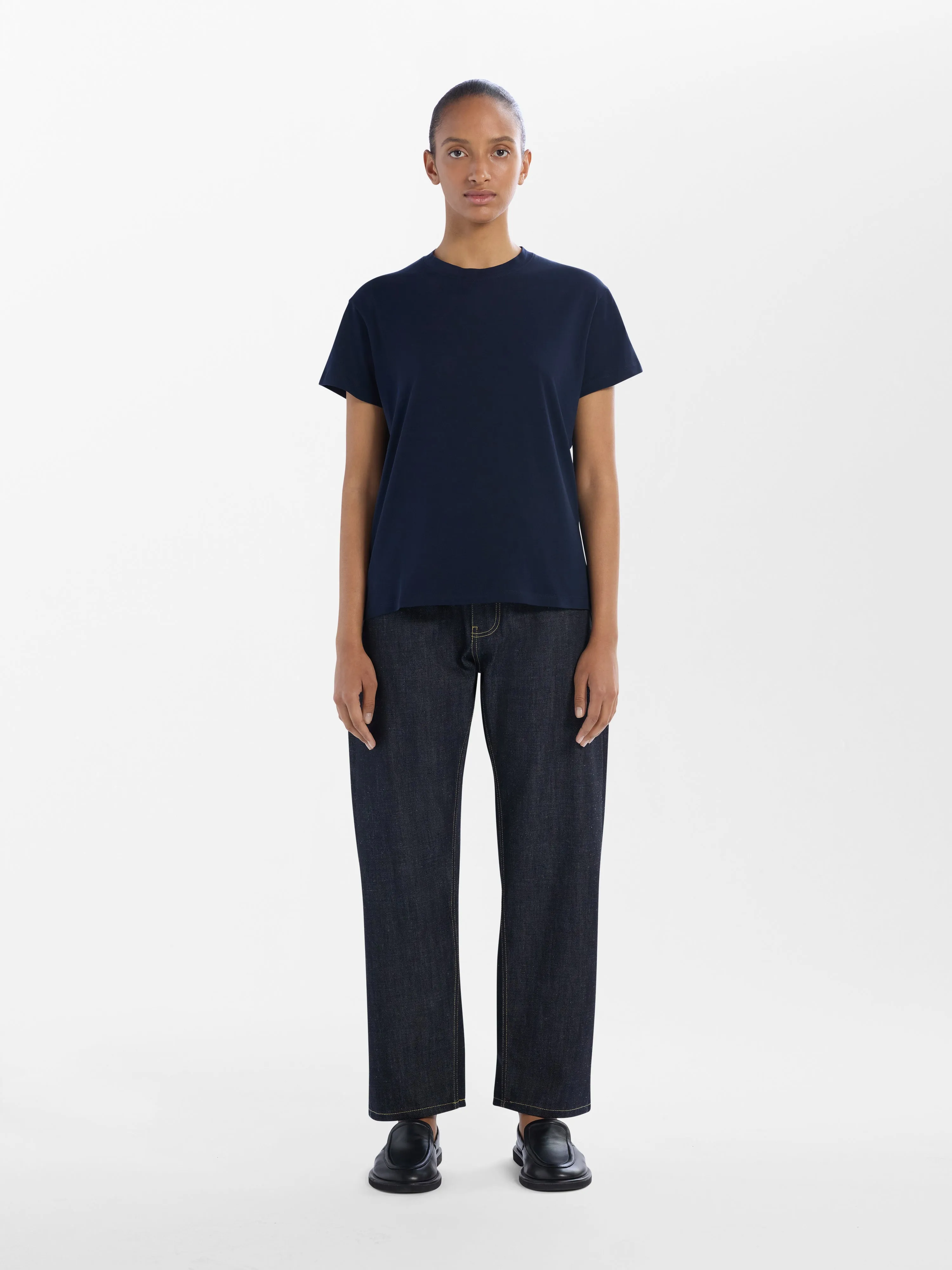 Marine T-Shirt in Darkest Navy sold by Studio Nicholson product image thumbnail 2