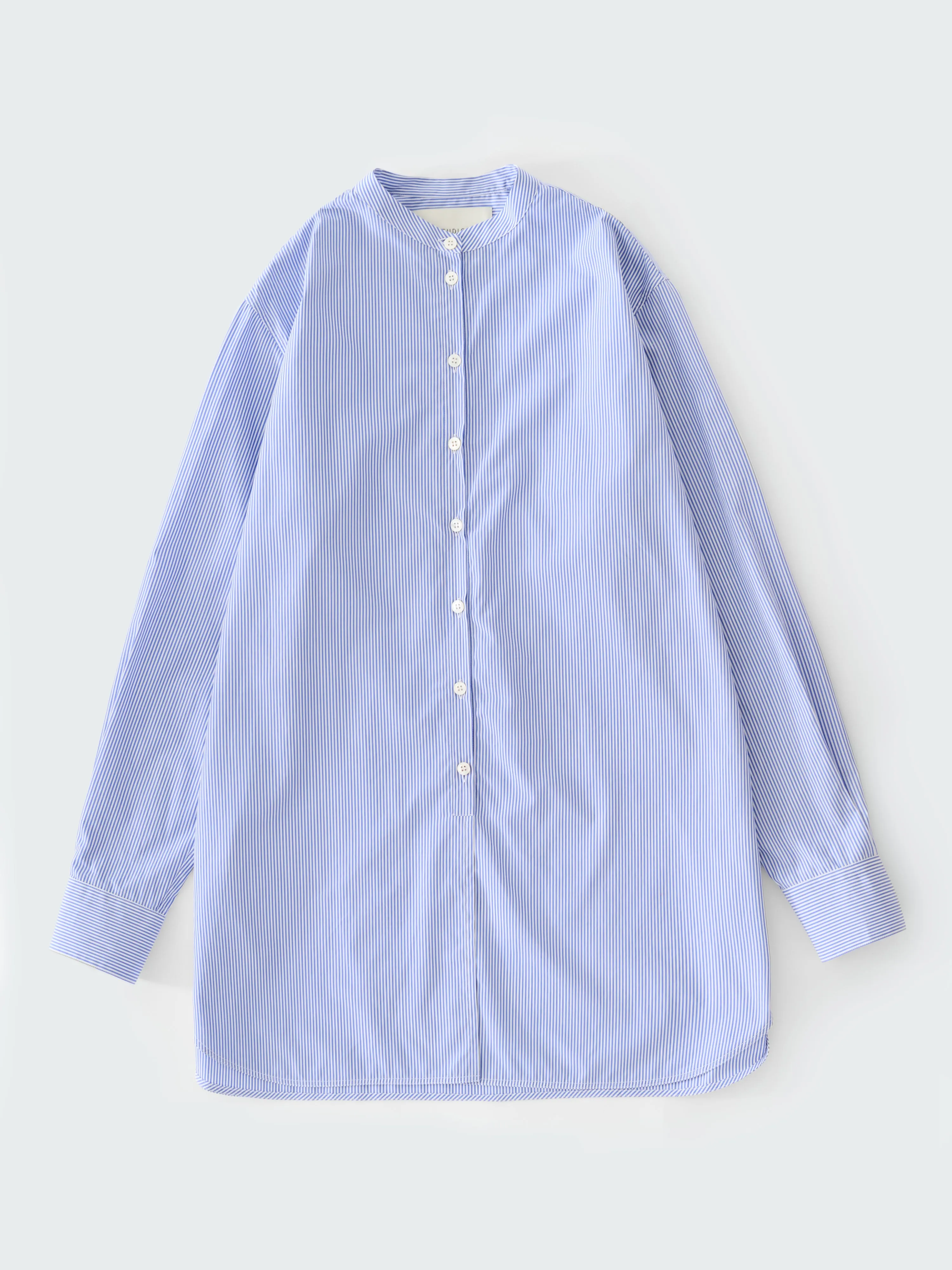 Cici Banker Stripe Shirt in Blue / White sold by Studio Nicholson product image thumbnail 5