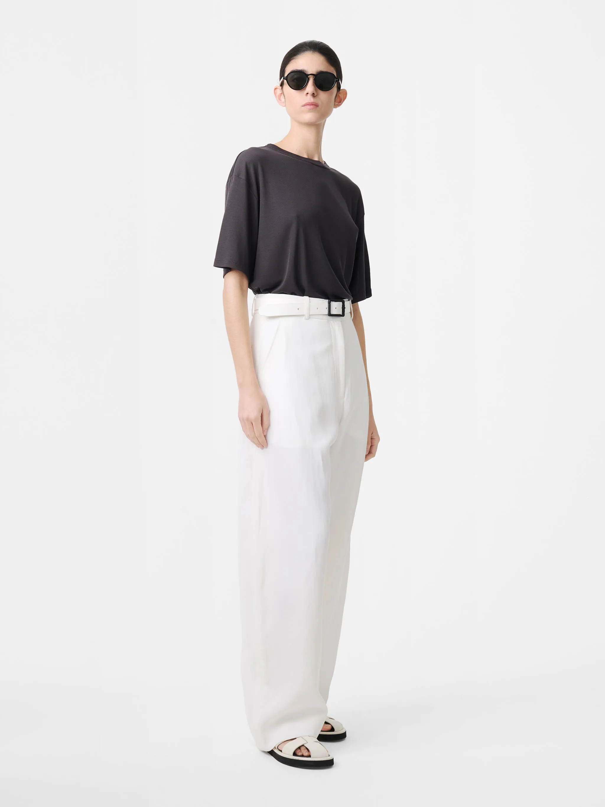 Myers Linen Pant in Parchment sold by Studio Nicholson product image thumbnail 2