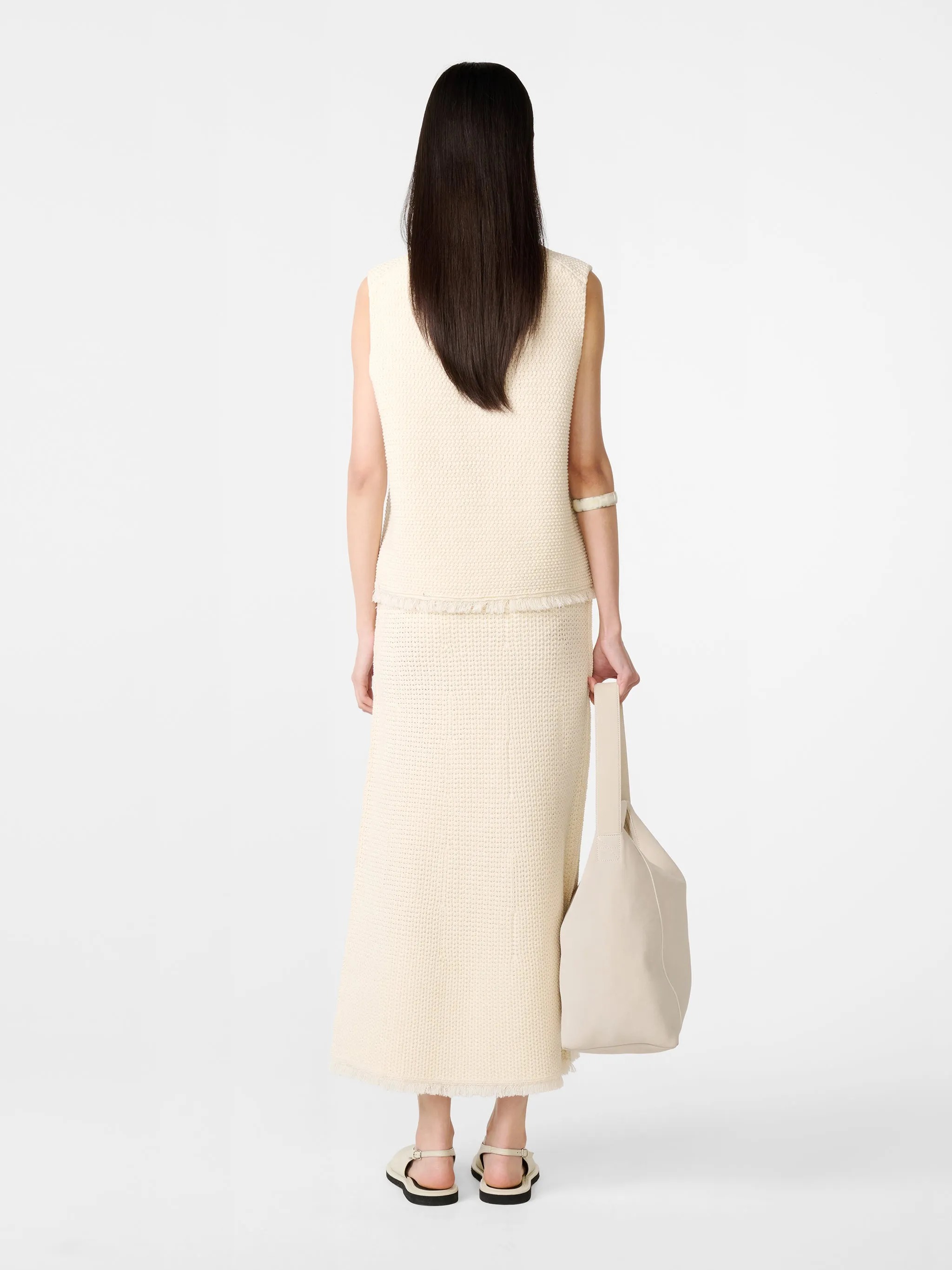 Rye Skirt in Cream sold by Studio Nicholson product image thumbnail 3