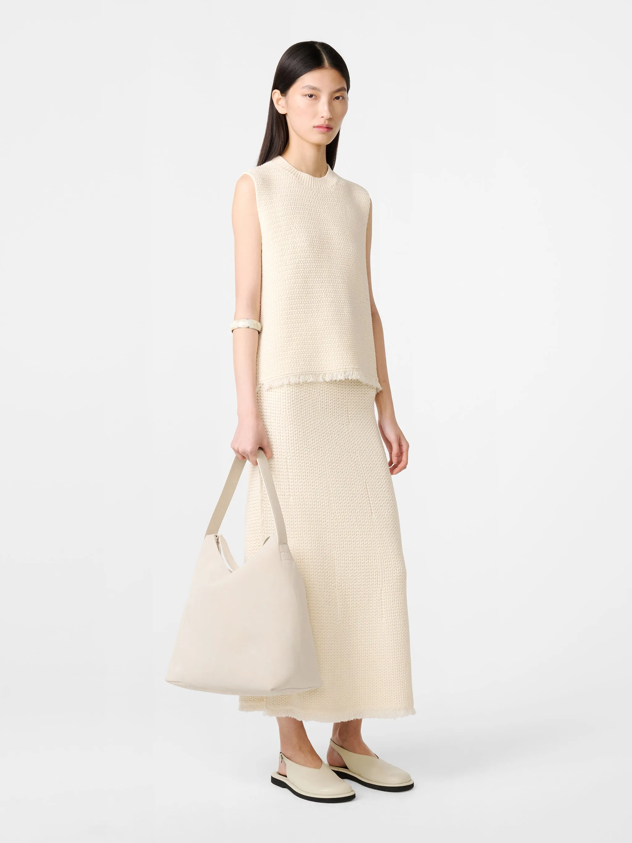 Rye Skirt in Cream sold by Studio Nicholson product image thumbnail 2