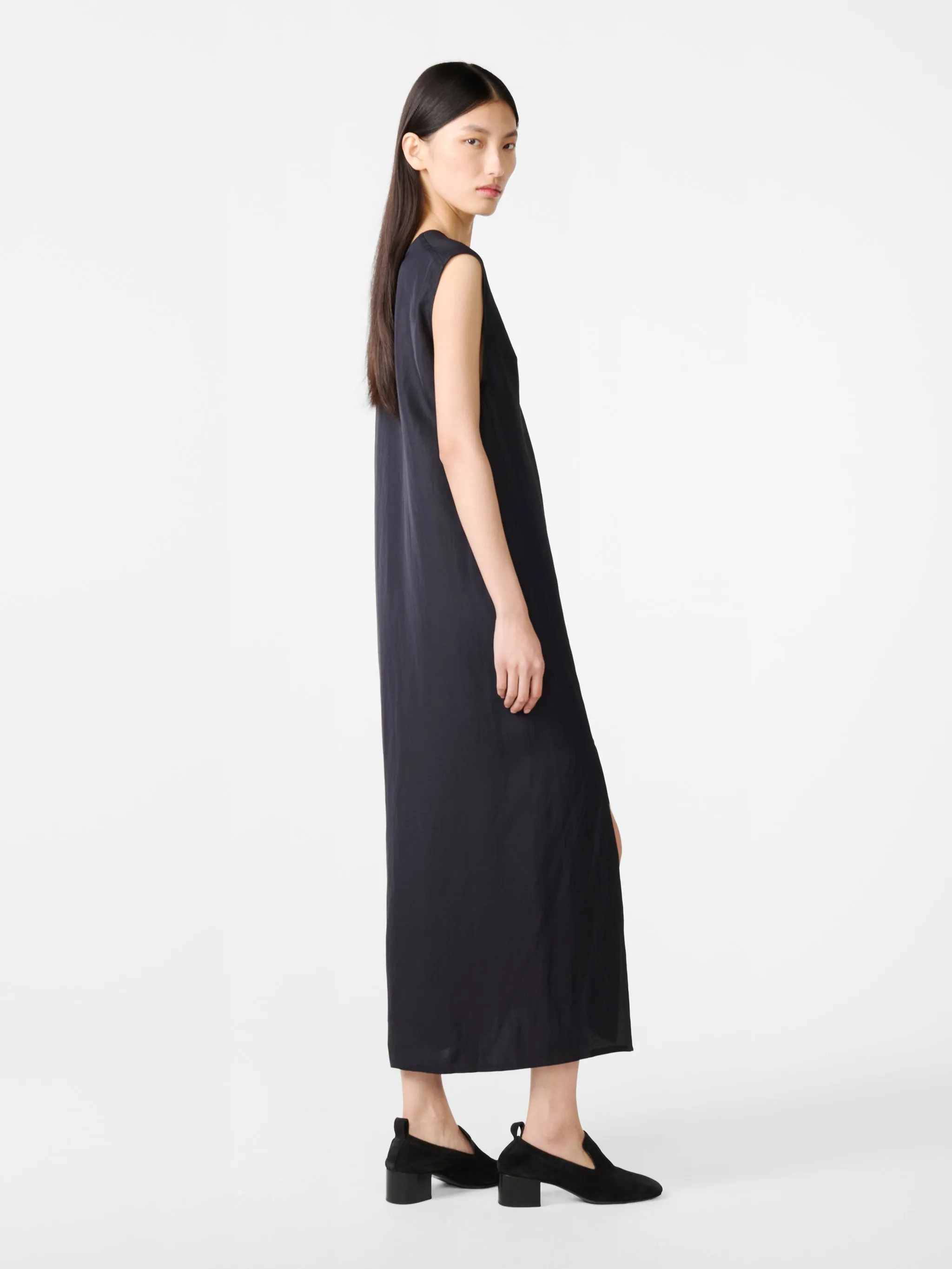 Lise Linen Dress in Darkest Navy sold by Studio Nicholson product image thumbnail 5