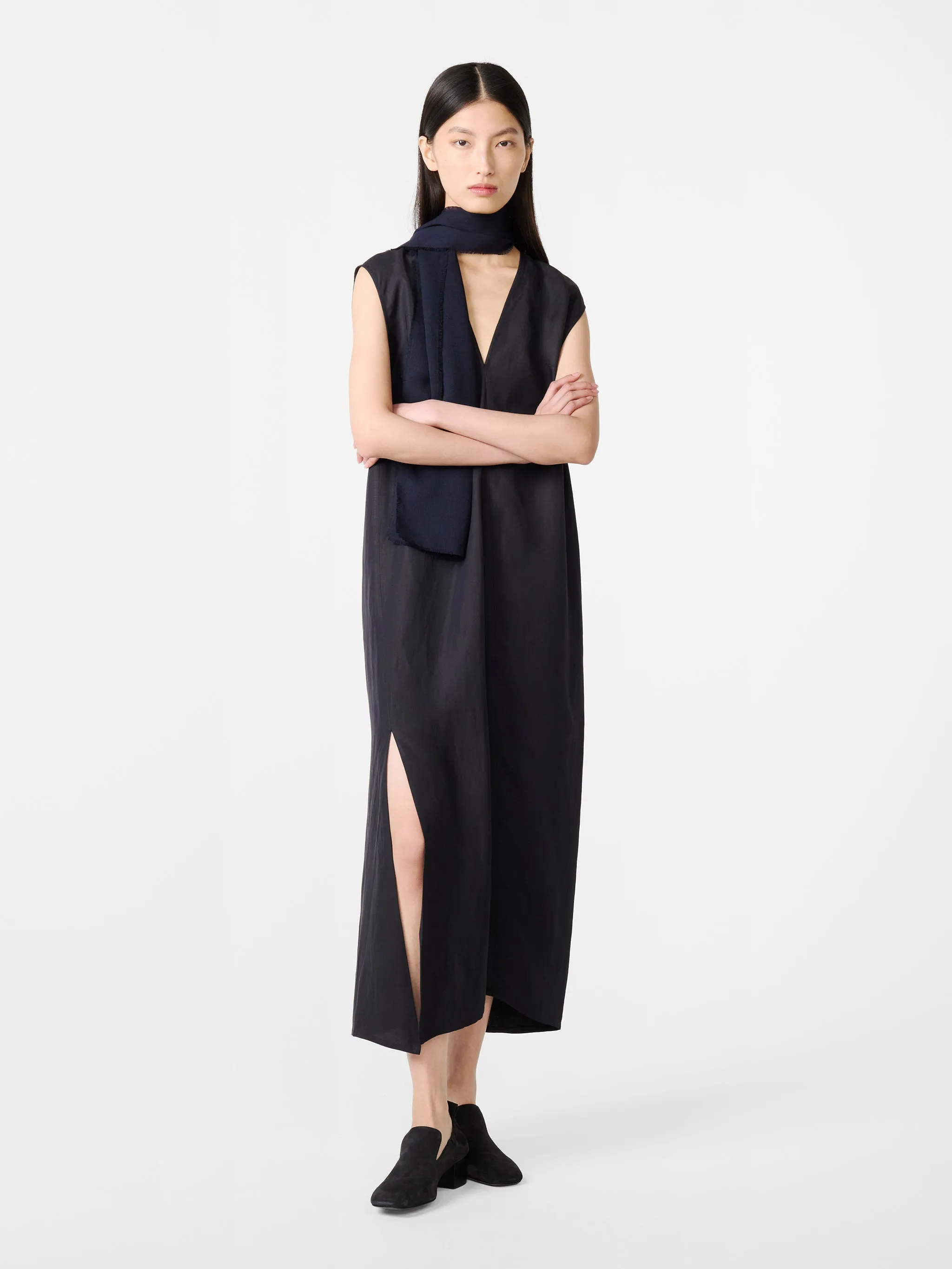Lise Linen Dress in Darkest Navy sold by Studio Nicholson product image thumbnail 4