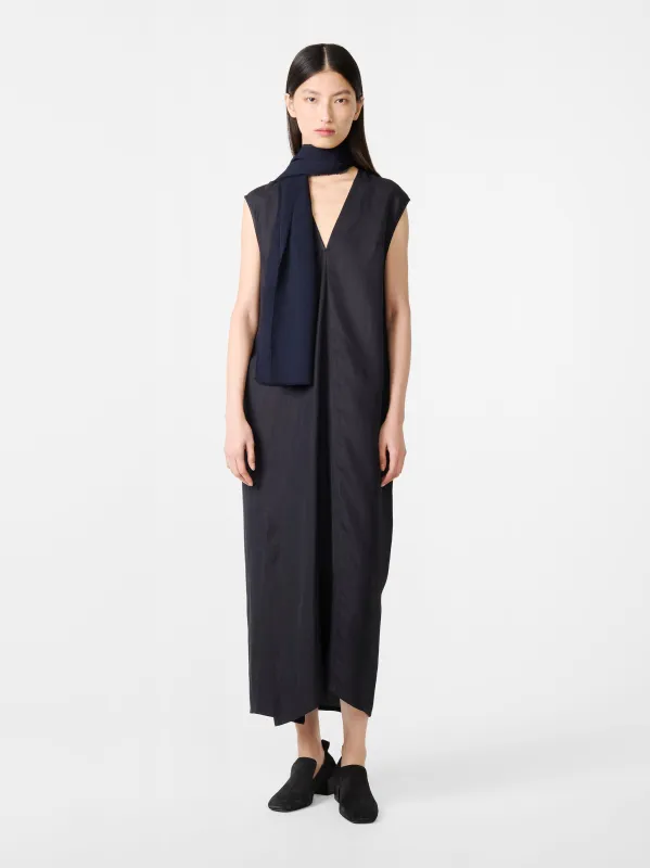Lise Linen Dress in Darkest Navy sold by Studio Nicholson