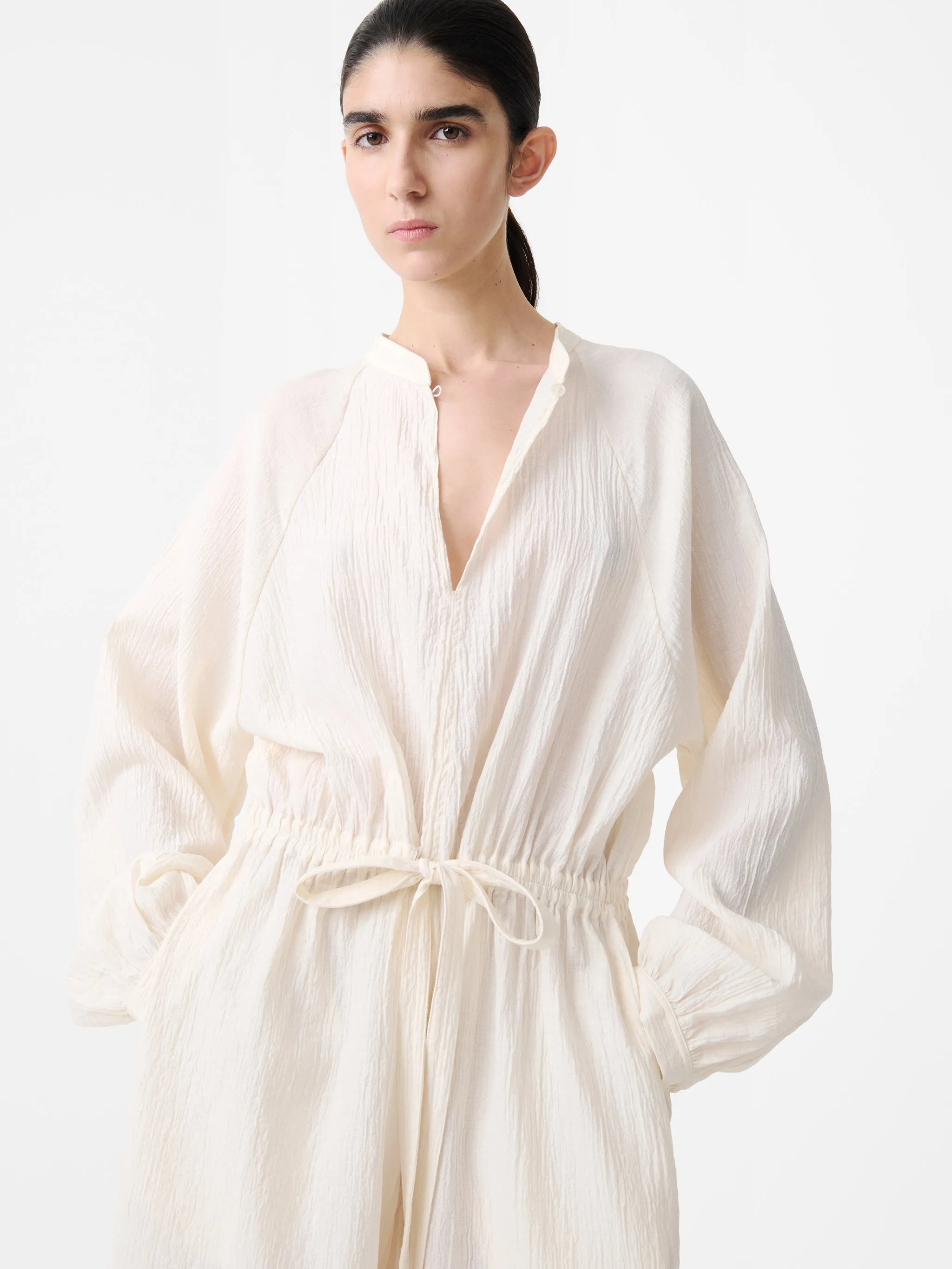 Blanca Dress in Milk sold by Studio Nicholson product image thumbnail 3