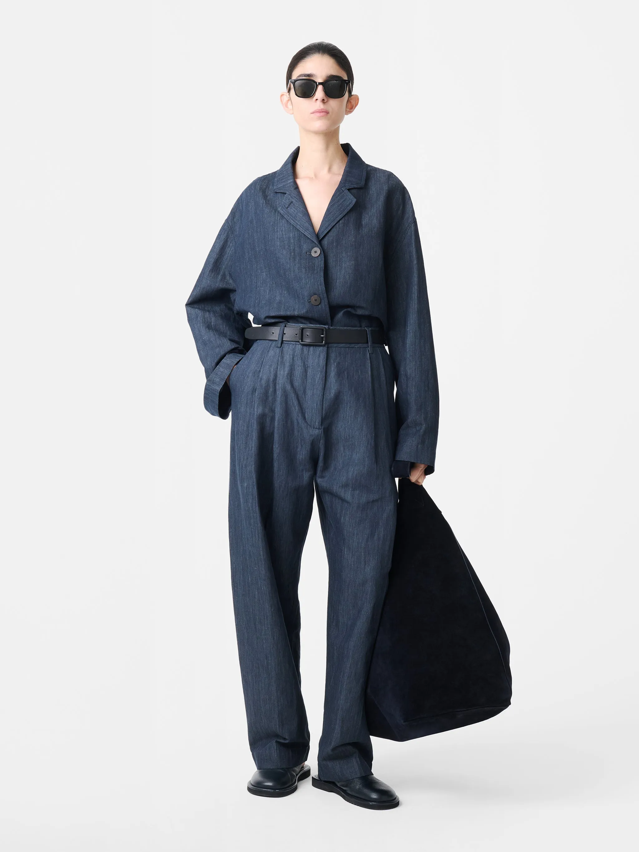 Modi Jacket in Indigo sold by Studio Nicholson product image thumbnail 2