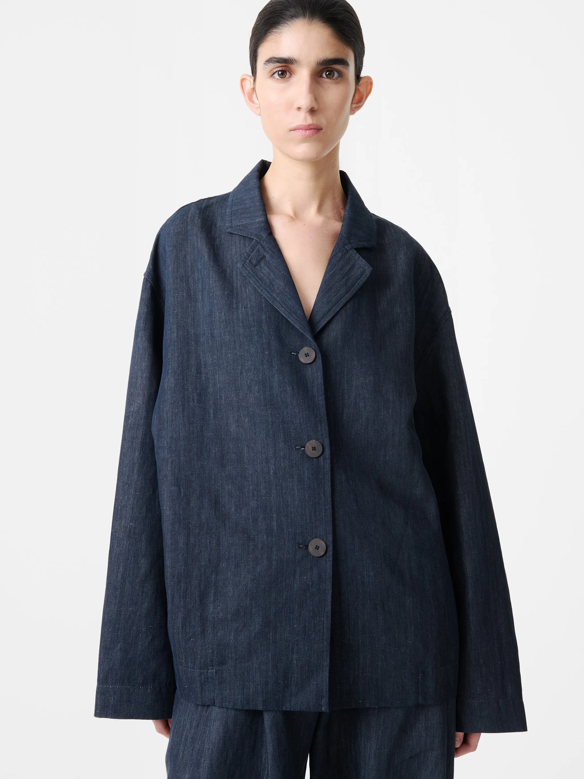 Modi Jacket in Indigo sold by Studio Nicholson product image thumbnail 3