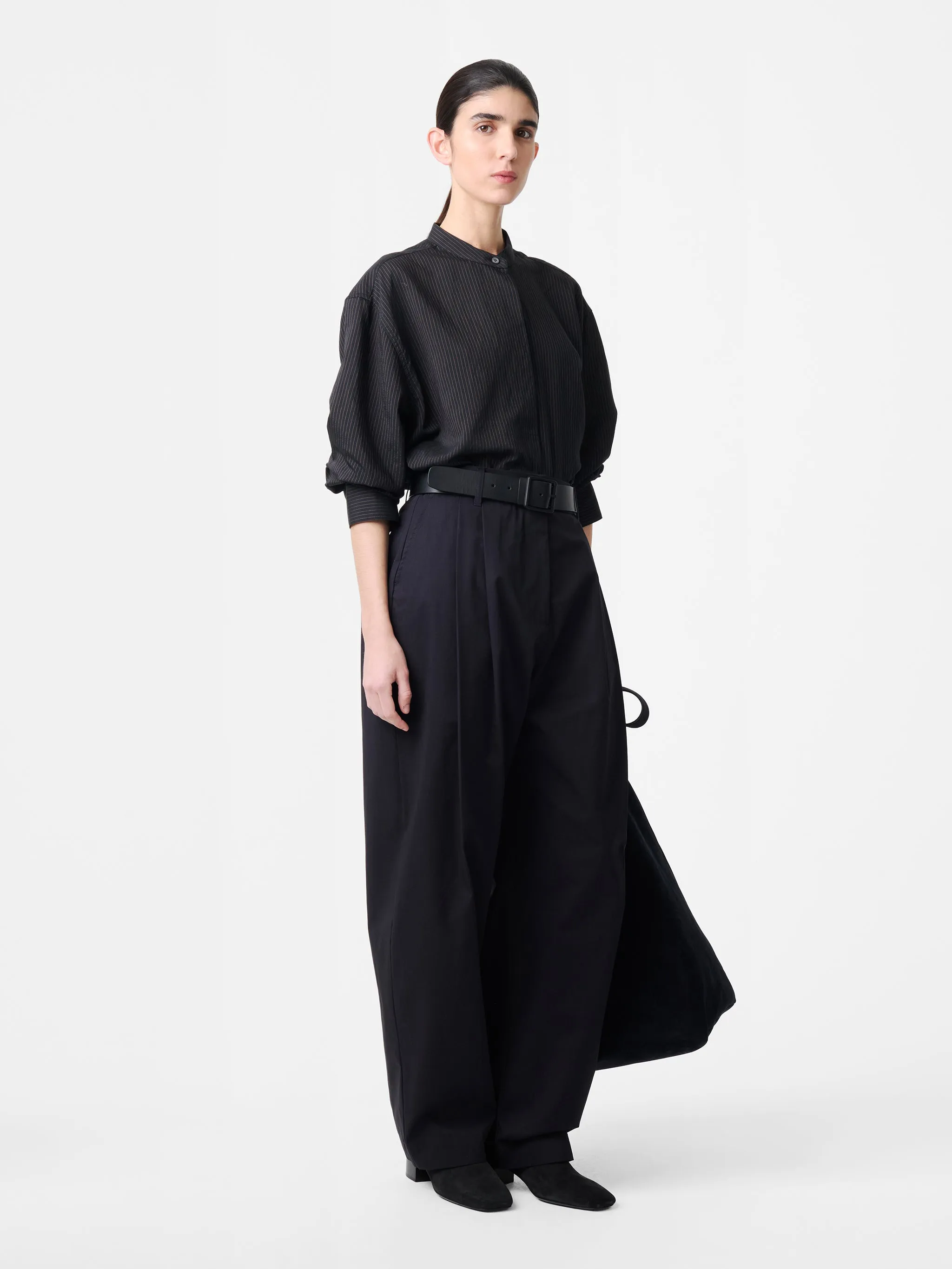 Acuna Workwear Cotton Pant in Darkest Navy sold by Studio Nicholson product image thumbnail 3