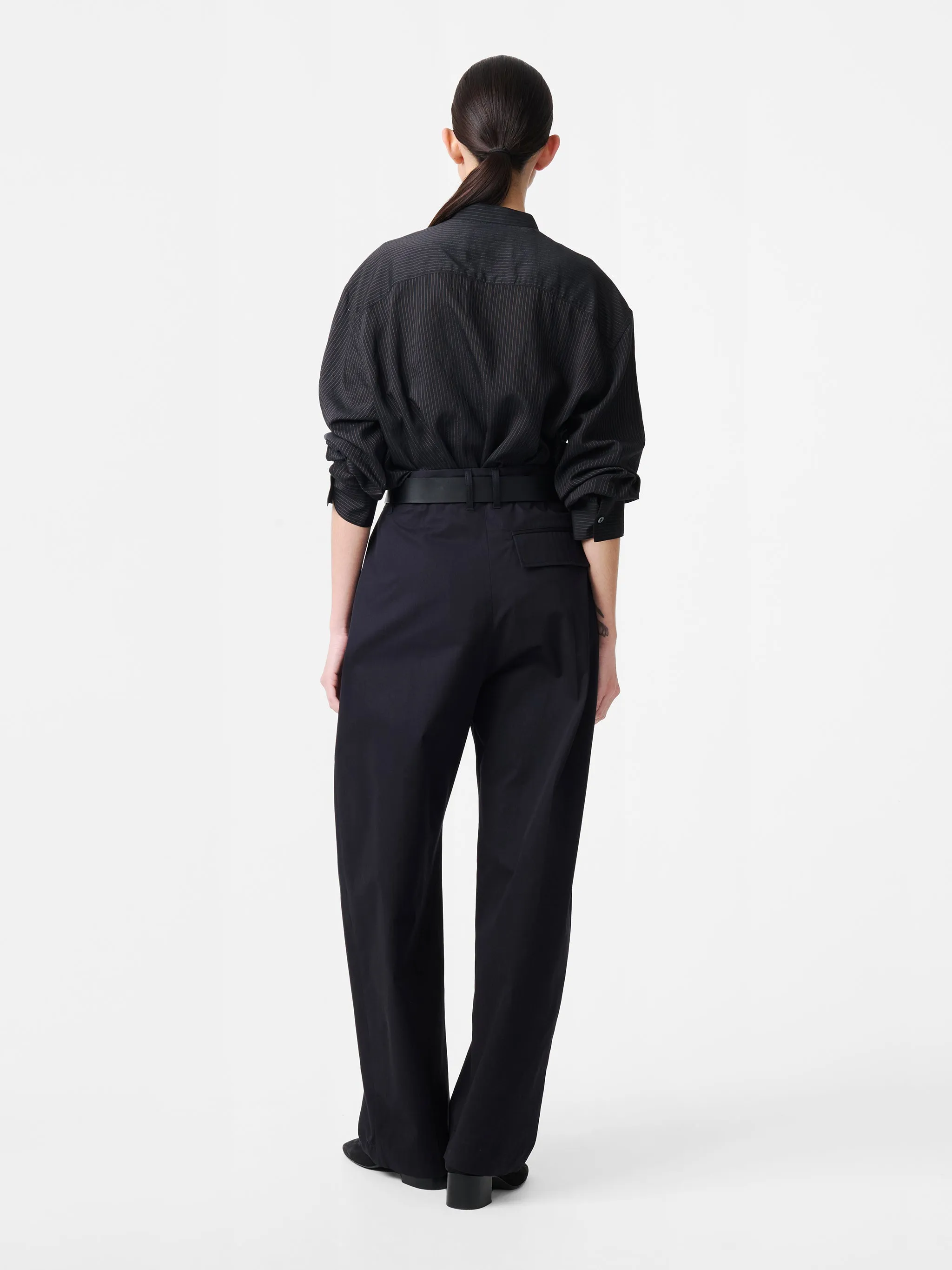Acuna Workwear Cotton Pant in Darkest Navy sold by Studio Nicholson product image thumbnail 4