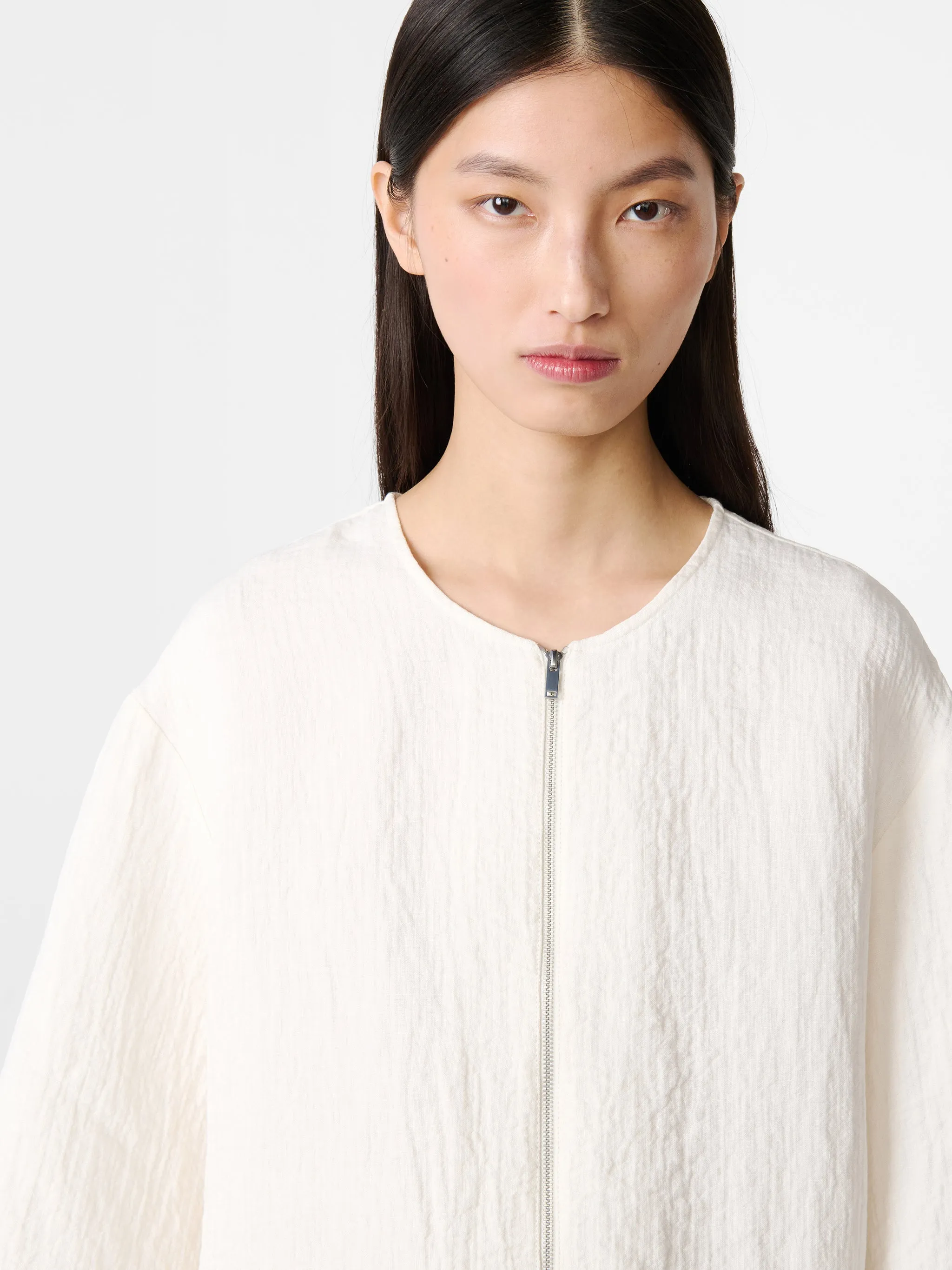 Tuttle Linen Shirt in Parchment sold by Studio Nicholson product image thumbnail 5