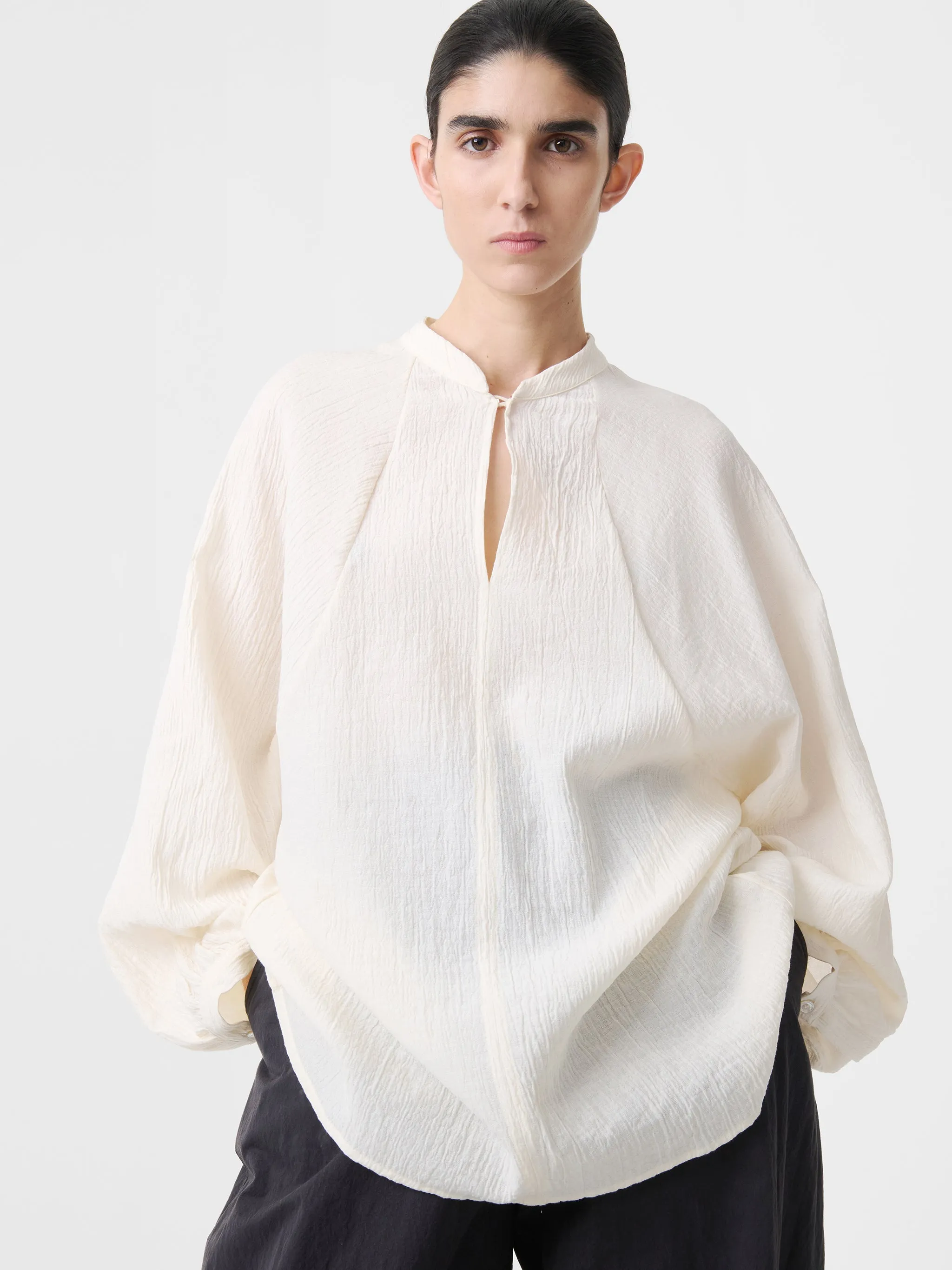 Seil Top in Milk sold by Studio Nicholson