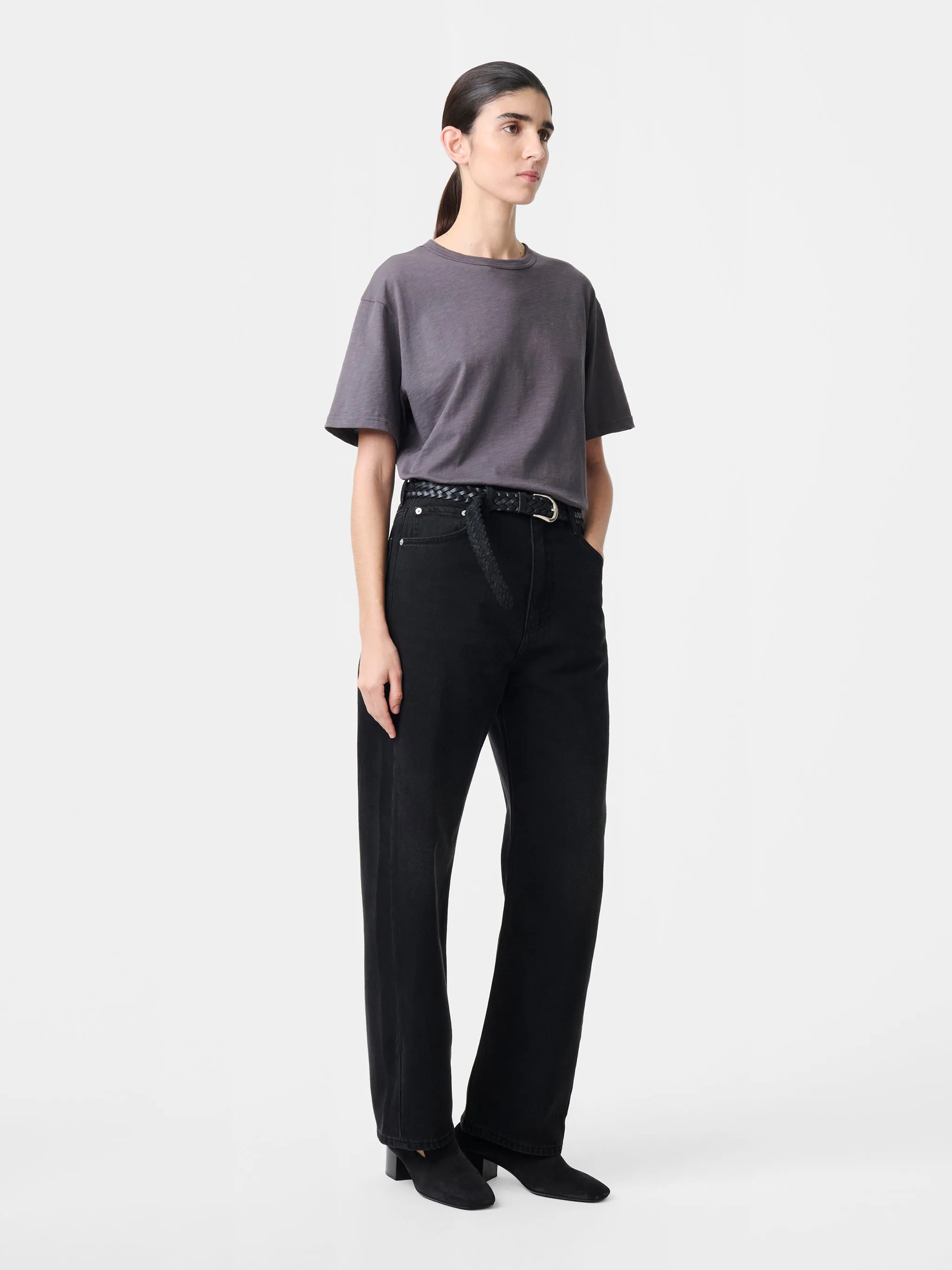 Rond T-Shirt in Thunder sold by Studio Nicholson product image thumbnail 4