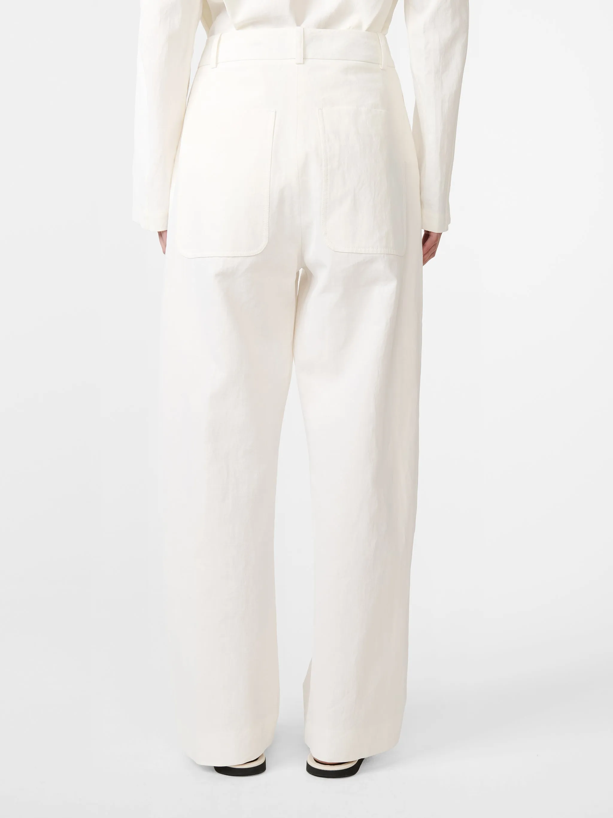 Pravin Linen Pant in Milk sold by Studio Nicholson product image thumbnail 5
