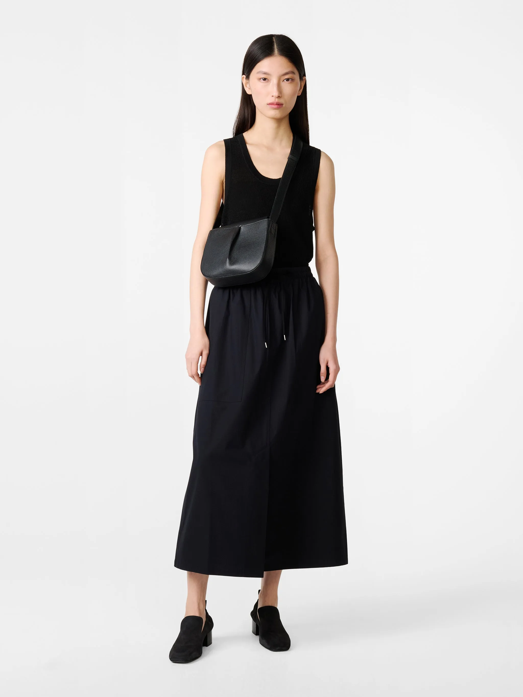 Oates Skirt in Darkest Navy sold by Studio Nicholson