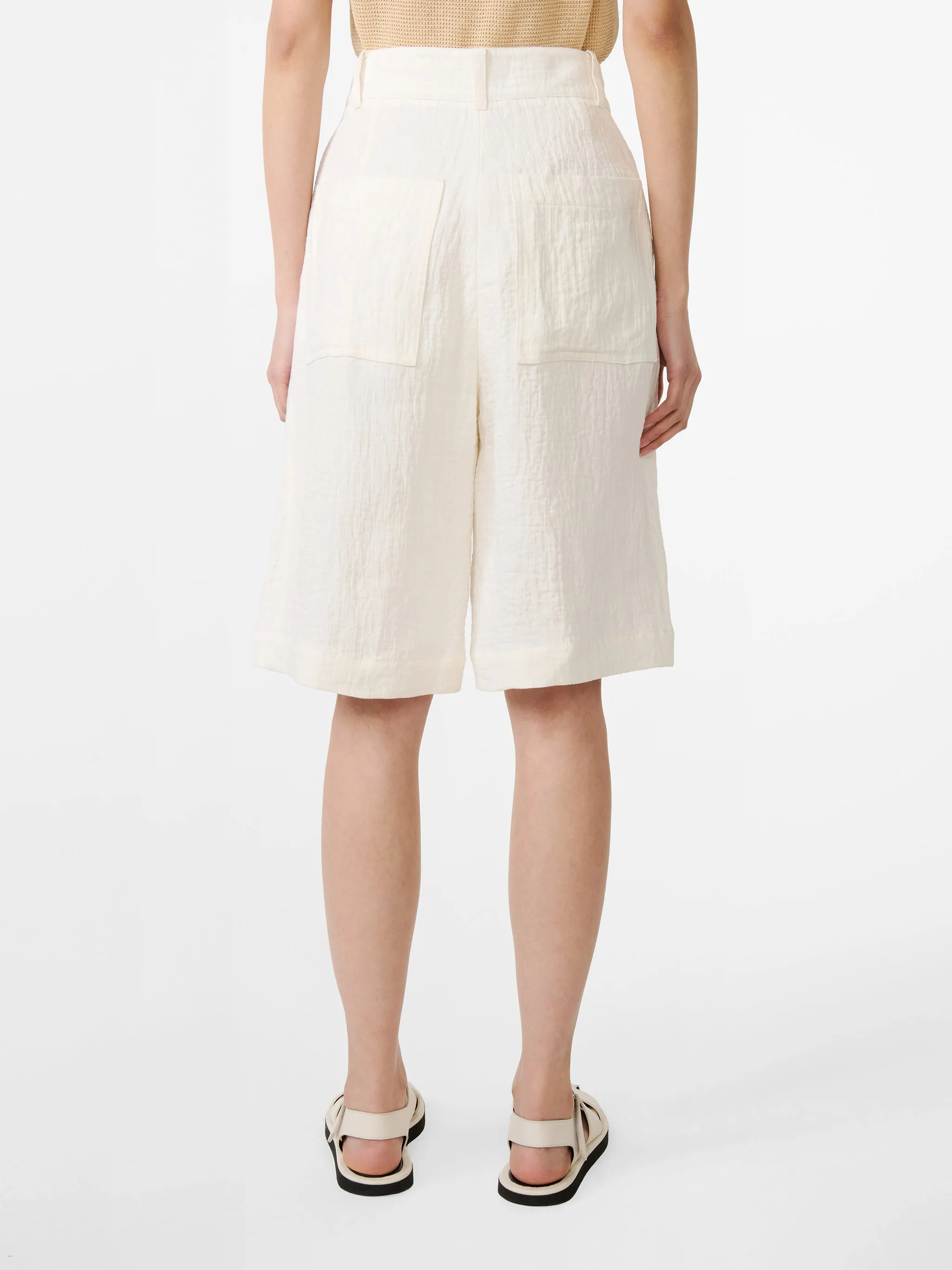 Luna Linen Short in Parchment sold by Studio Nicholson product image thumbnail 5