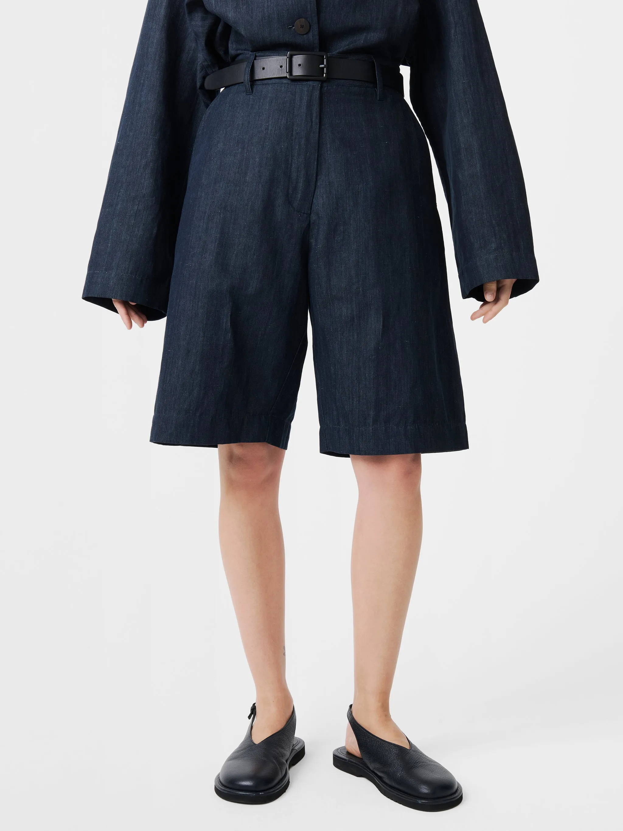 Luna Short in Indigo sold by Studio Nicholson product image thumbnail 5