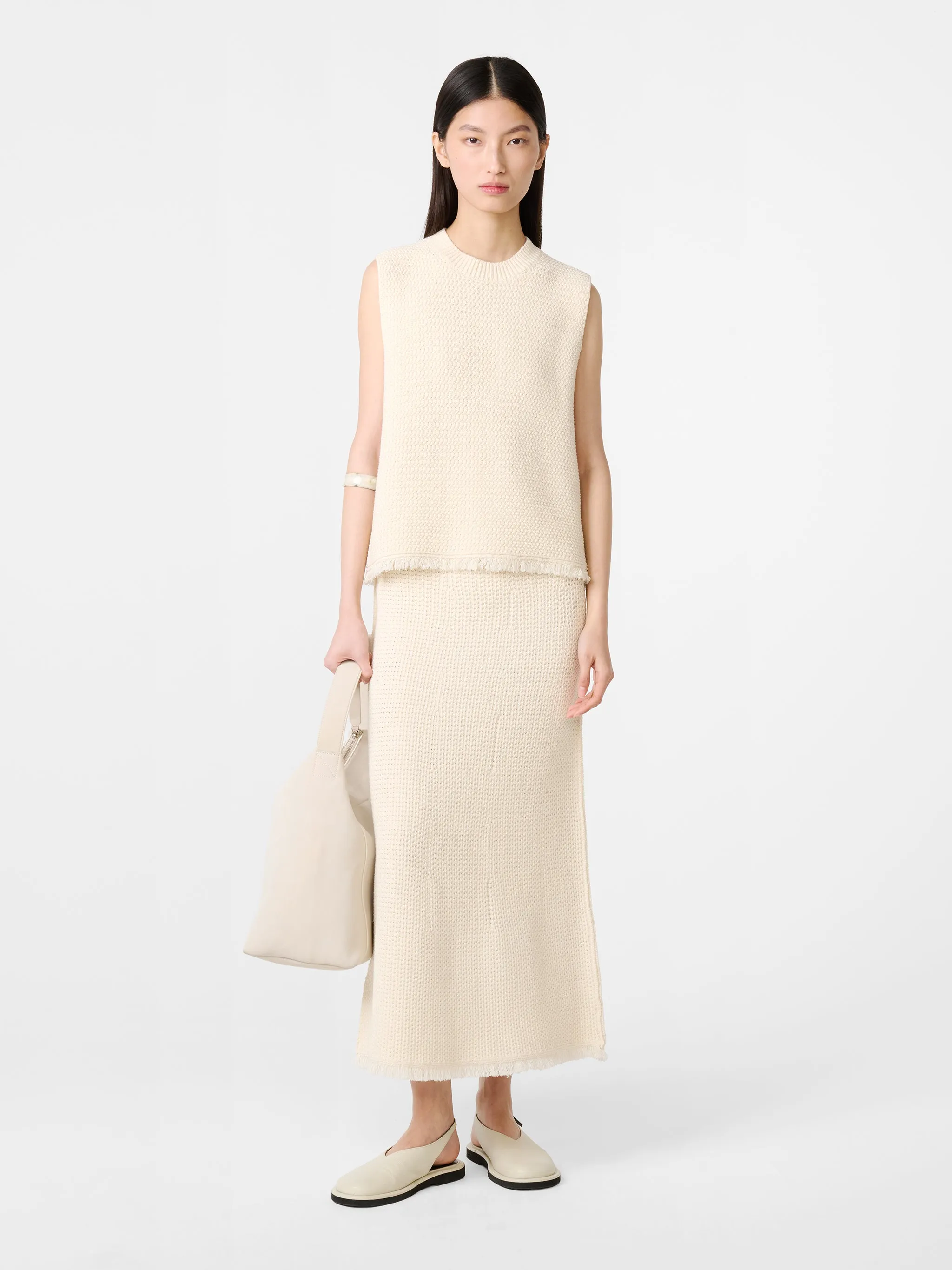 Fray Knit in Cream sold by Studio Nicholson product image thumbnail 2