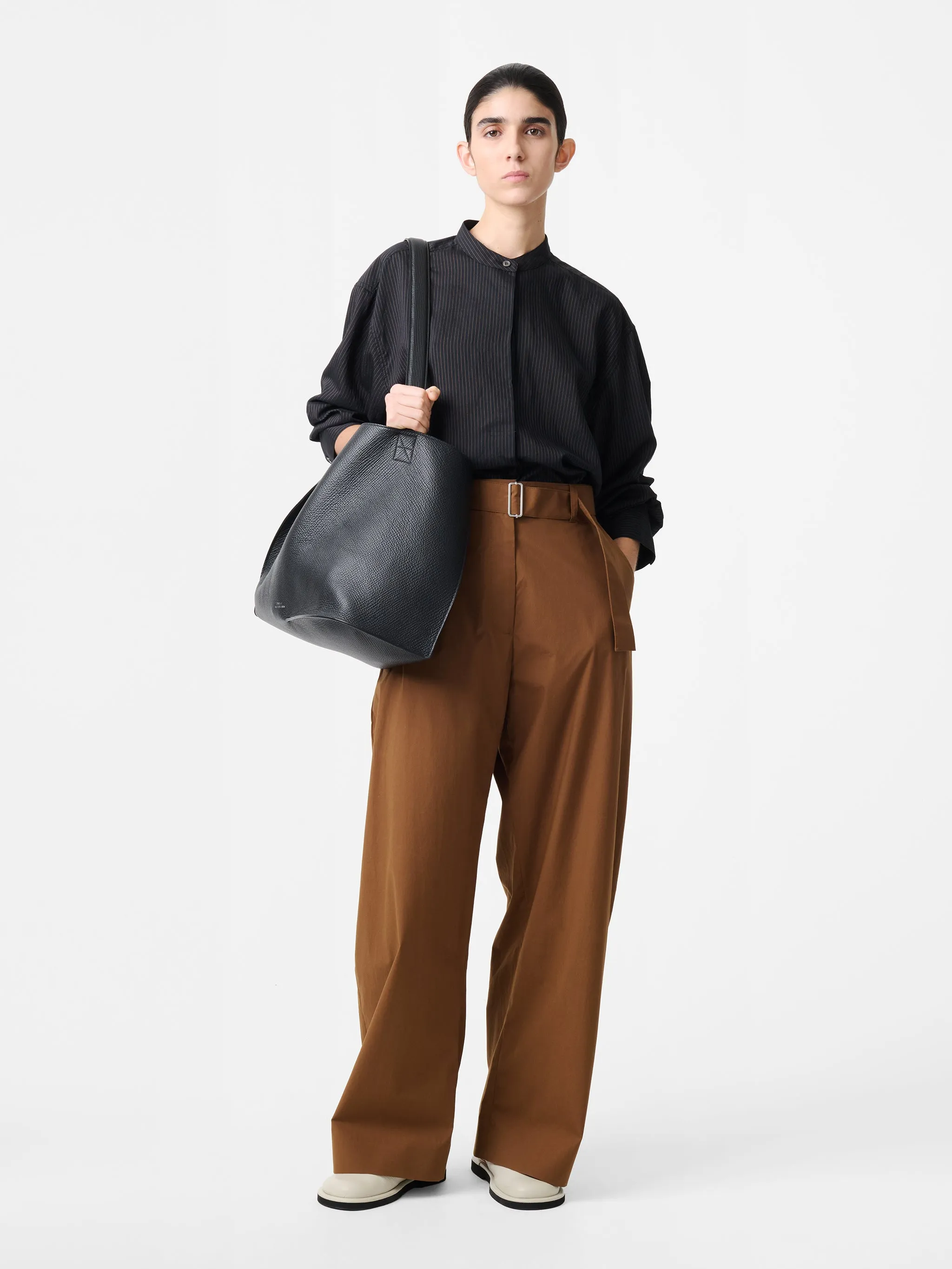 Doring Cotton Pant in Almond sold by Studio Nicholson product image thumbnail 2