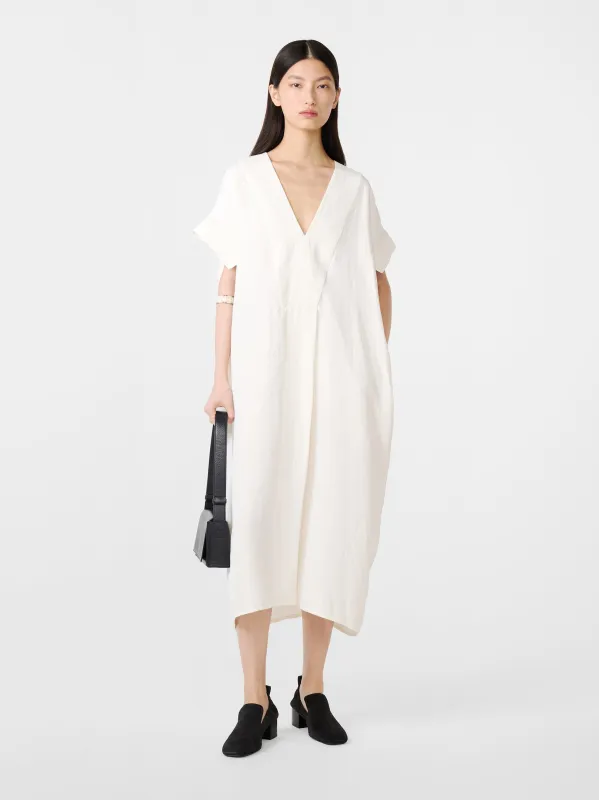 Cley Linen Dress in Parchment sold by Studio Nicholson