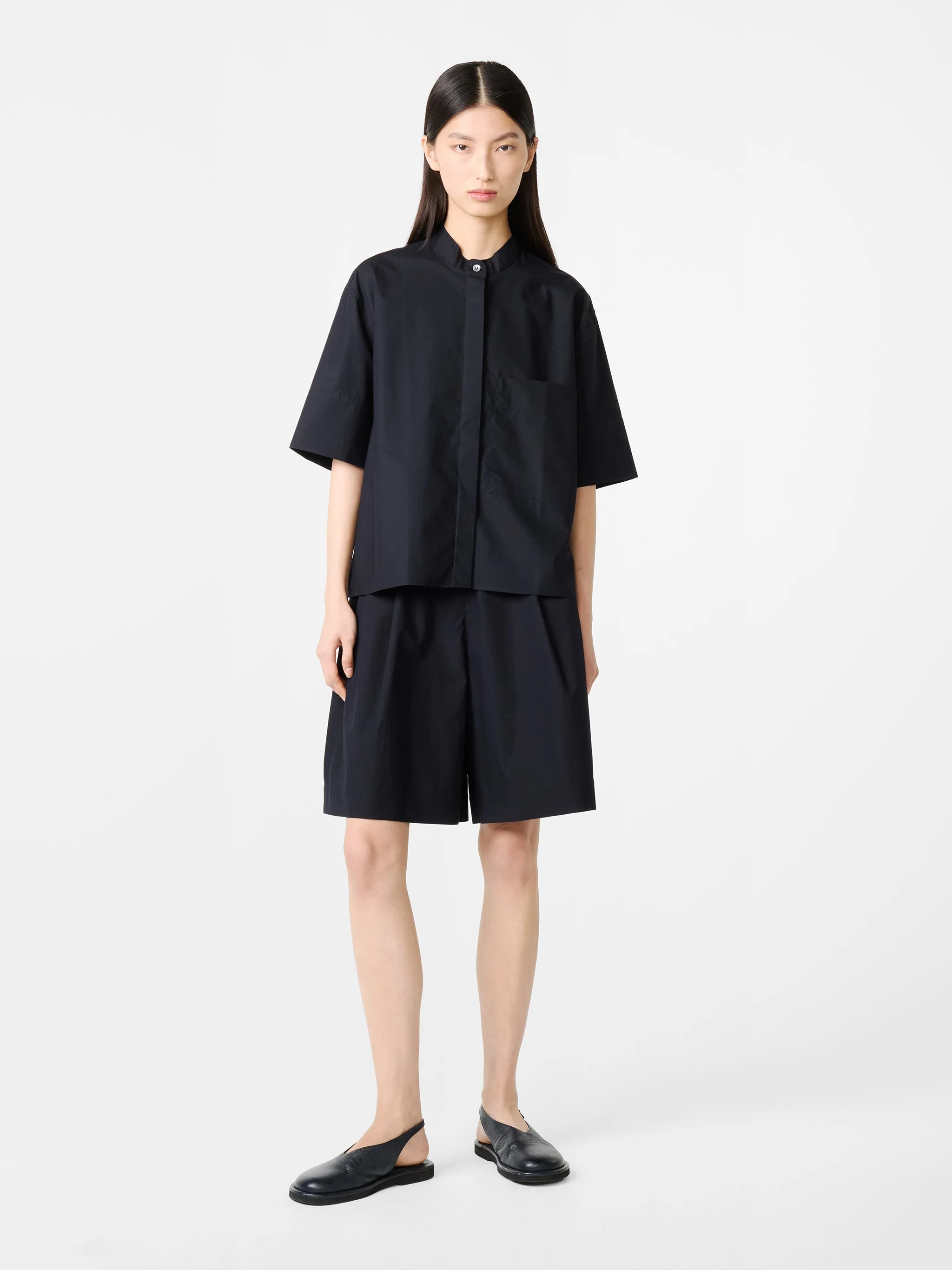 Annick Shirt in Darkest Navy sold by Studio Nicholson product image thumbnail 3