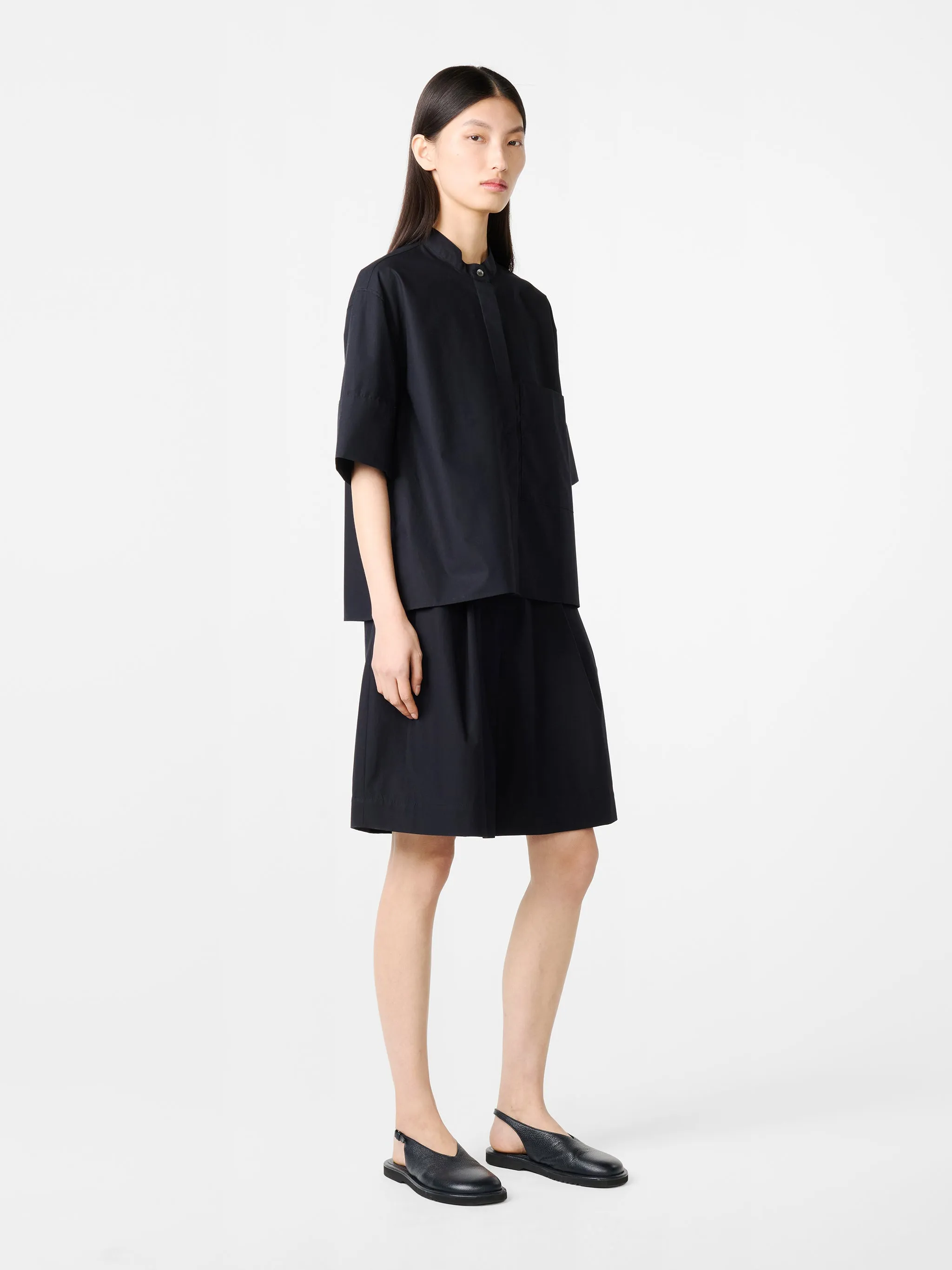 Annick Shirt in Darkest Navy sold by Studio Nicholson product image thumbnail 4