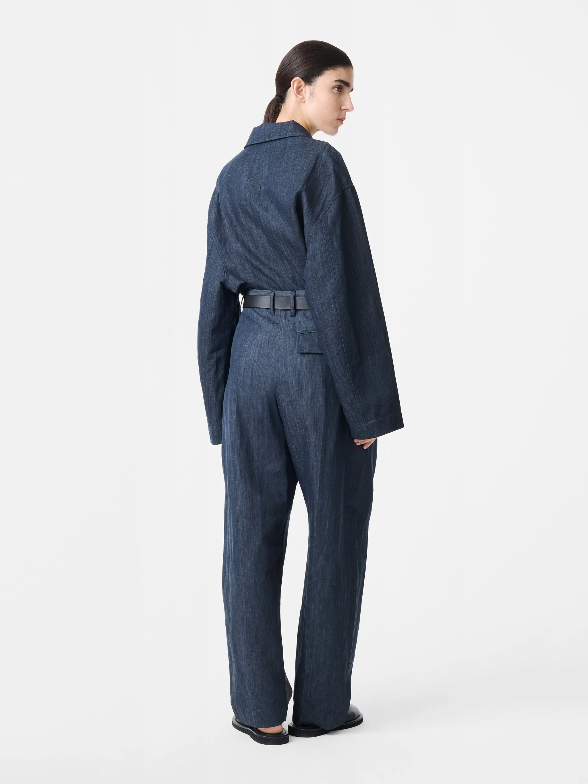 Acuna Pant in Indigo sold by Studio Nicholson product image thumbnail 5