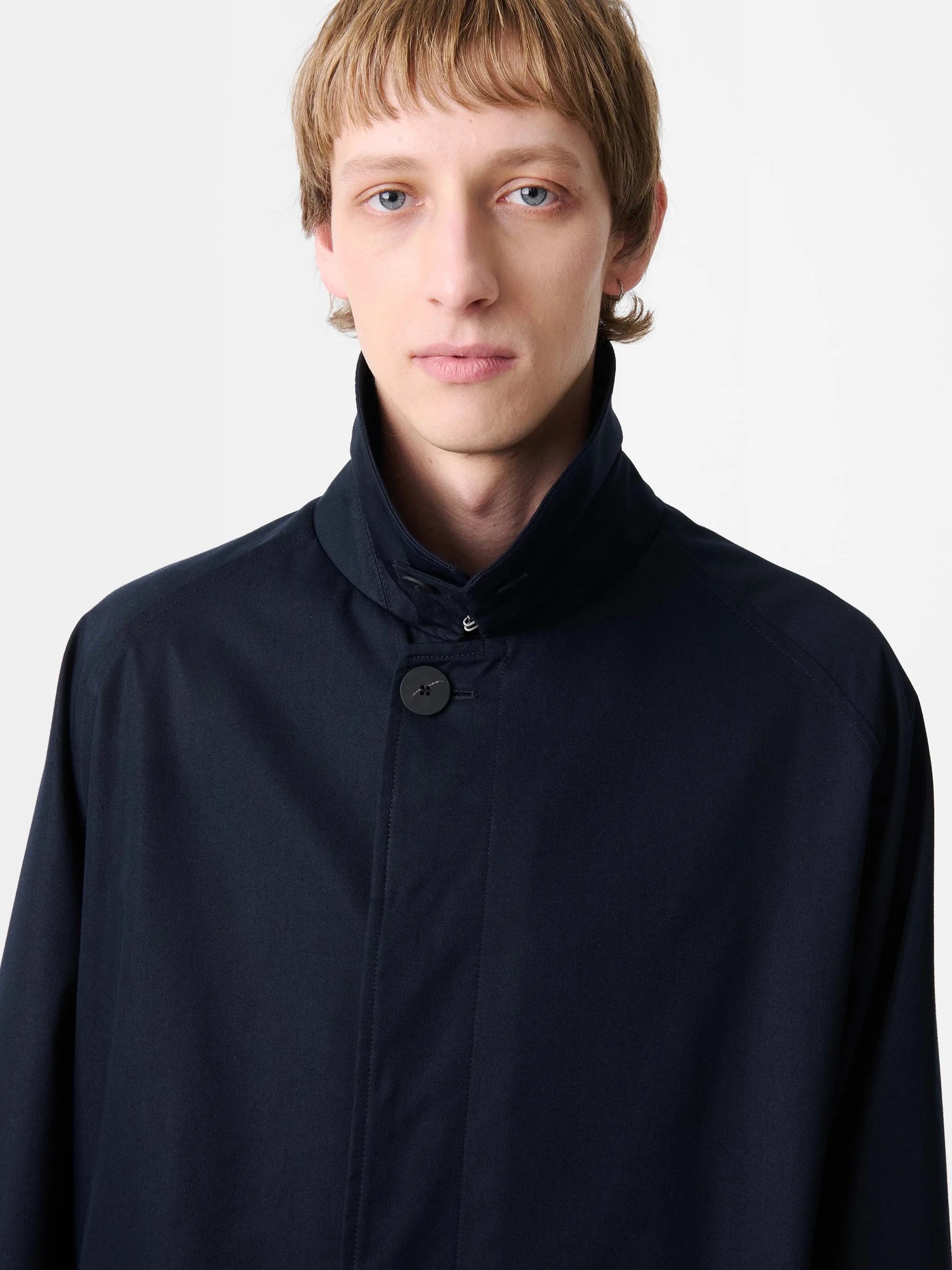 Crowe Coat in Darkest Navy sold by Studio Nicholson product image thumbnail 2
