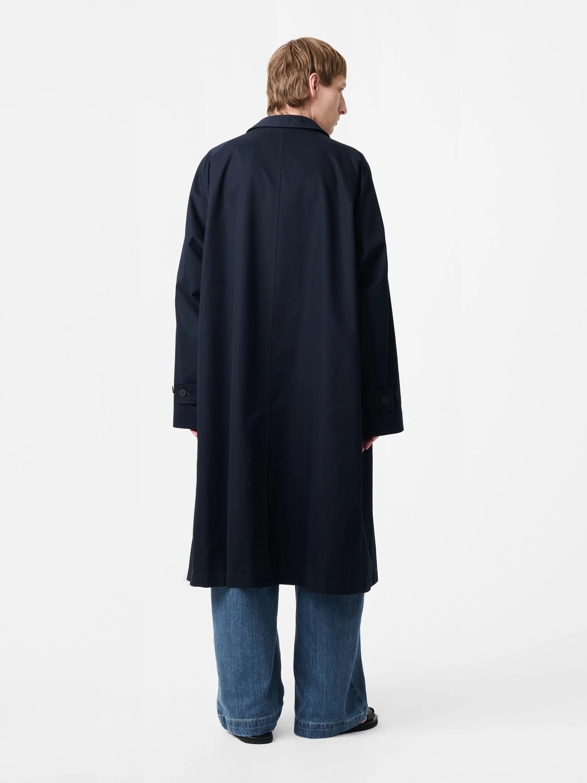 Crowe Coat in Darkest Navy sold by Studio Nicholson product image thumbnail 5