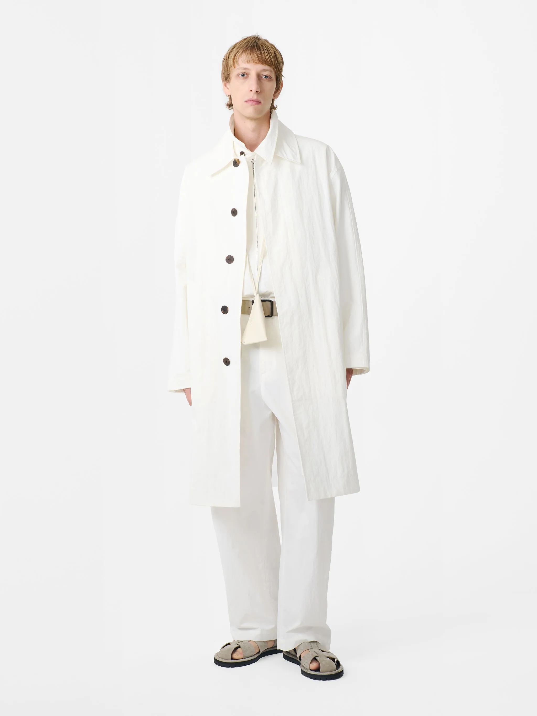 Nevis Coat in Parchment sold by Studio Nicholson