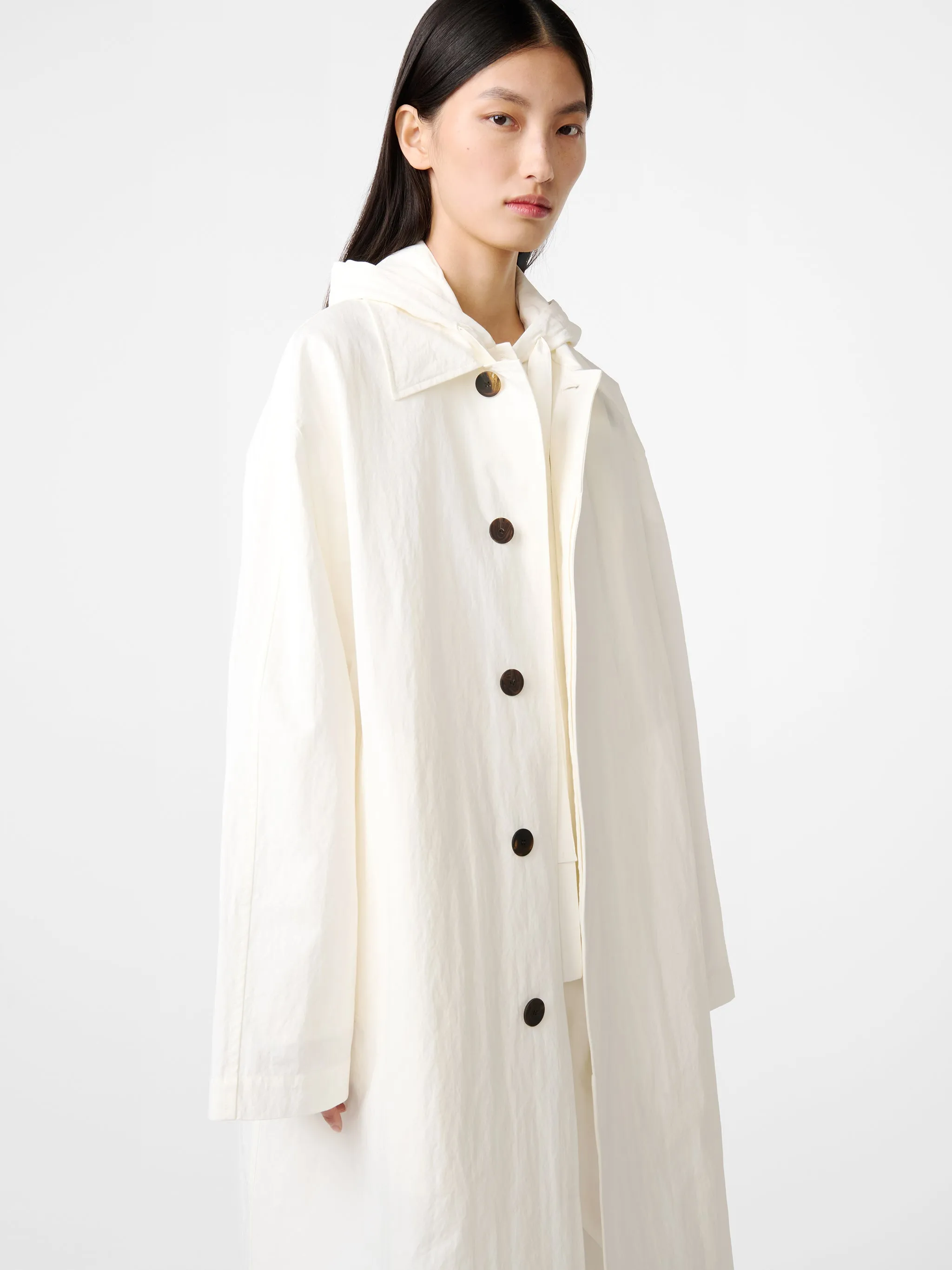 Nevis Coat in Parchment sold by Studio Nicholson product image thumbnail 5