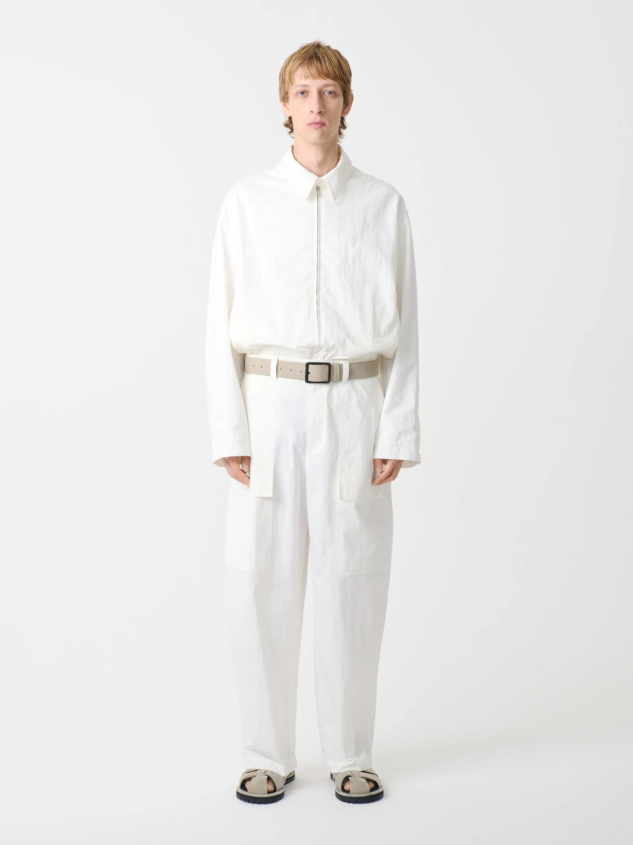 Lyons Jacket in Parchment sold by Studio Nicholson product image thumbnail 4