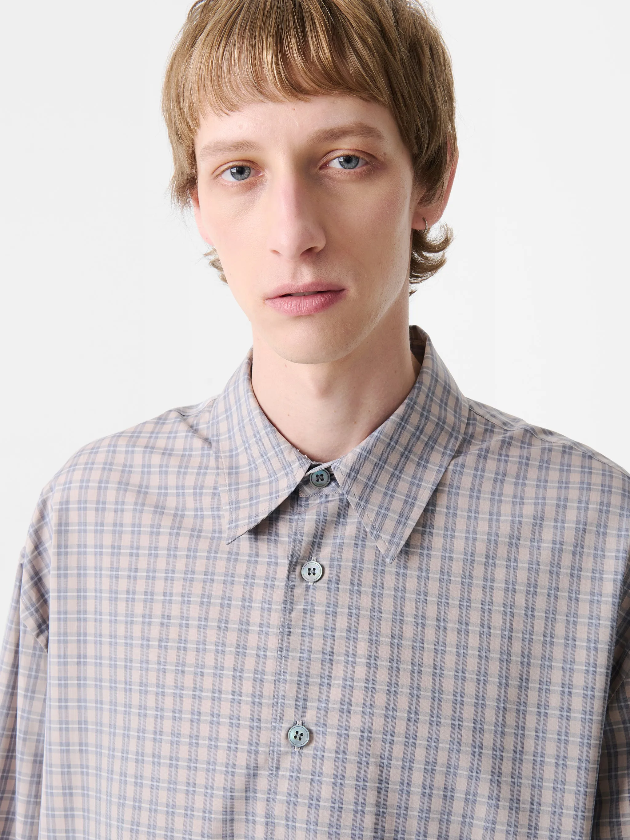 Strike Check Shirt in Multi sold by Studio Nicholson product image thumbnail 3
