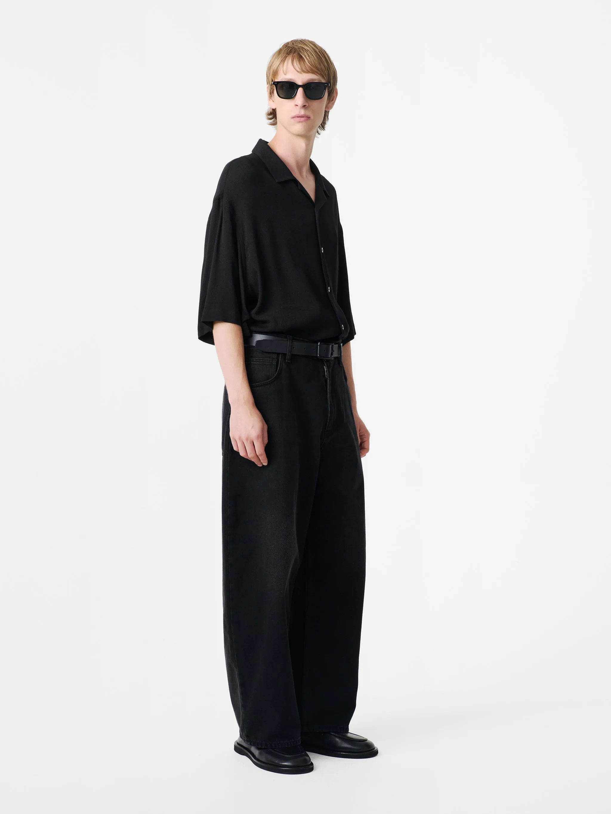 Kline Shirt in Black sold by Studio Nicholson product image thumbnail 3